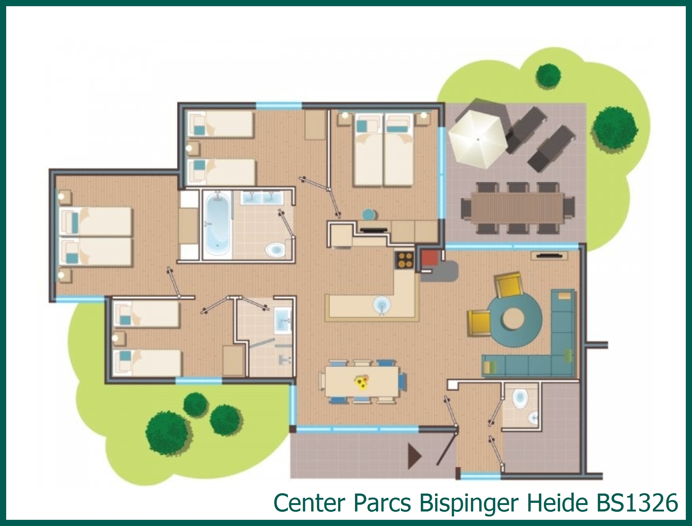 Premium-Ferienhaus BS1326 in Bispinger Heide