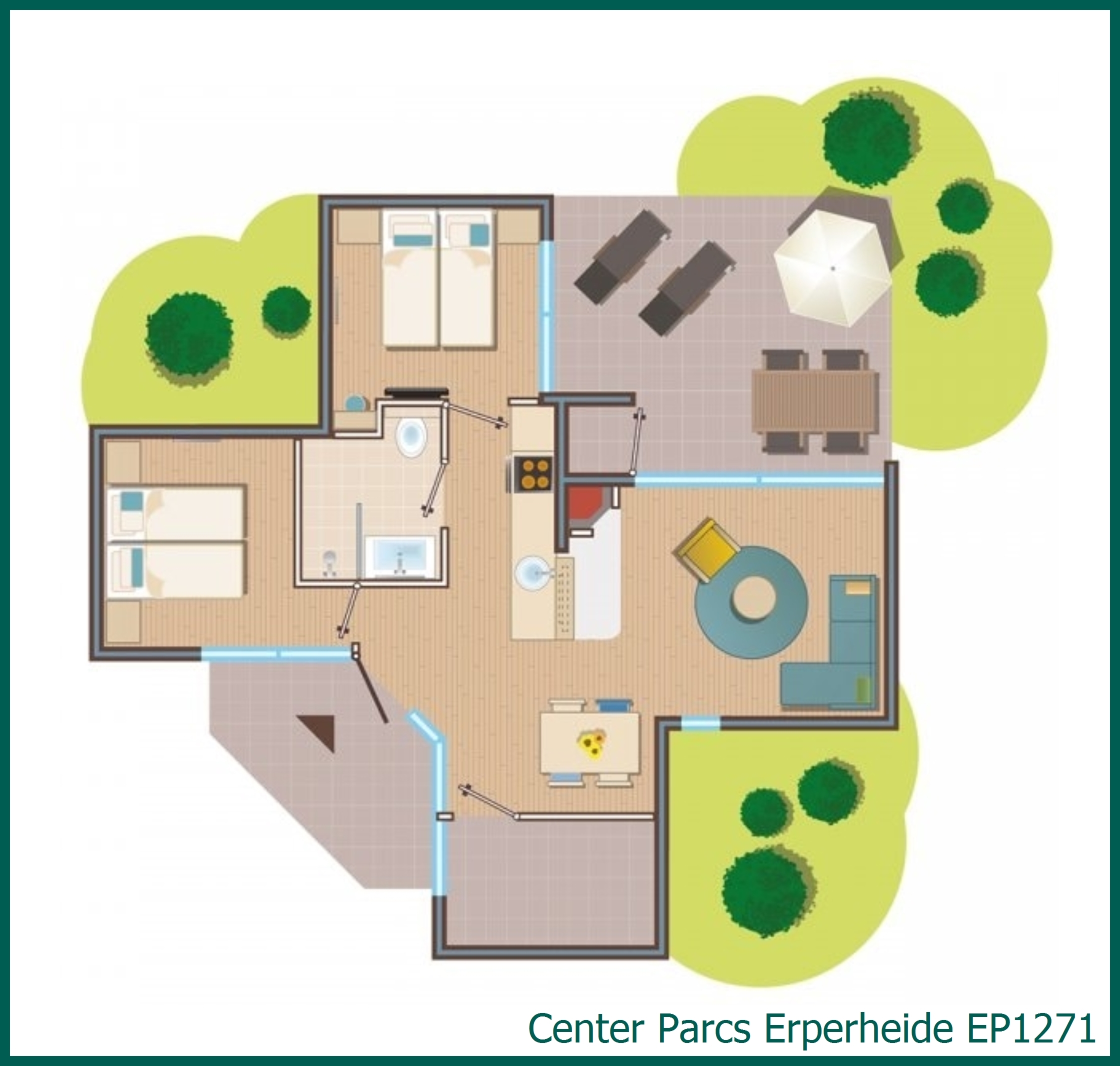 Premium-Ferienhaus EP1271 in Erperheide
