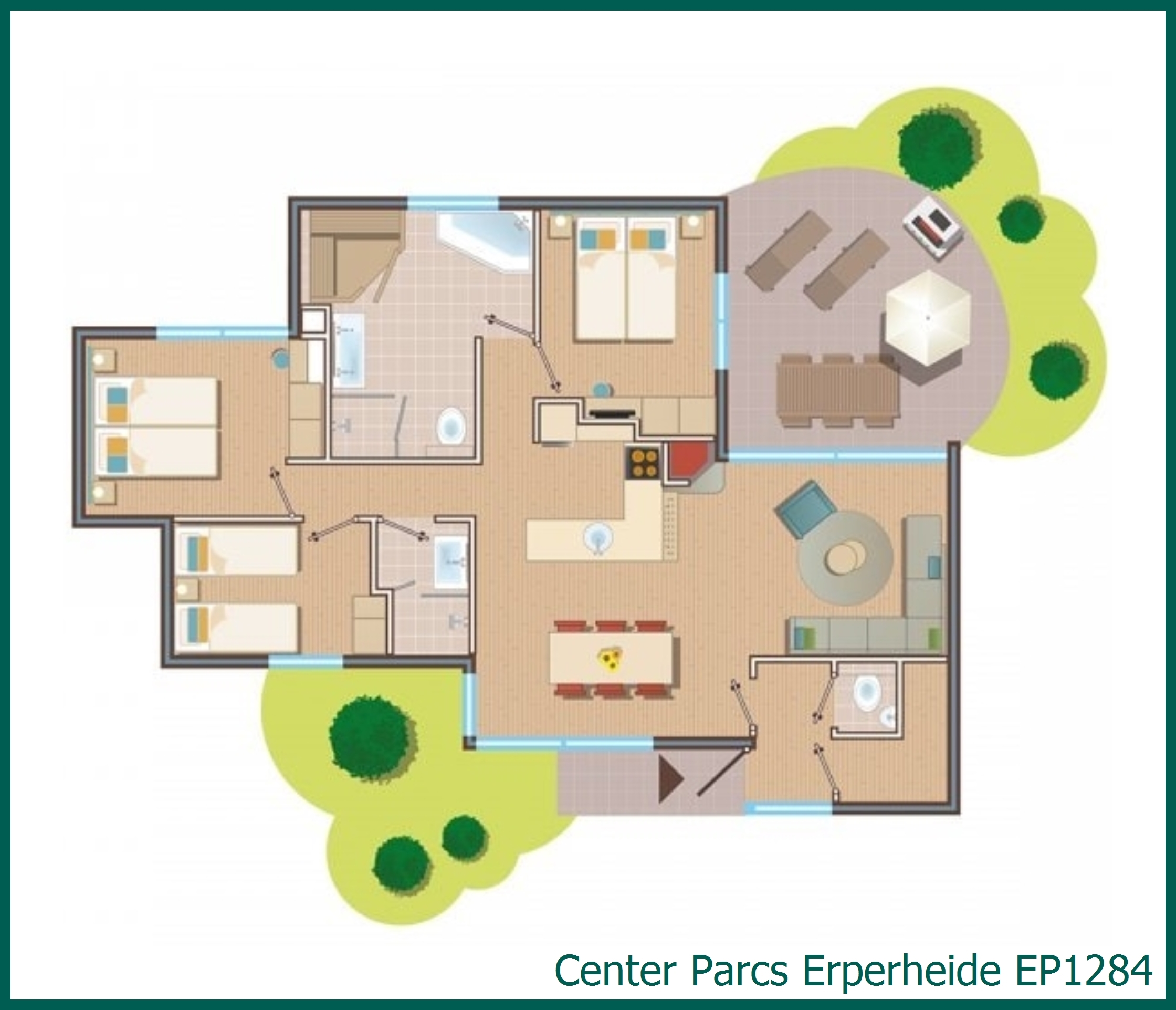 VIP-Ferienhaus EP1284 in Erperheide