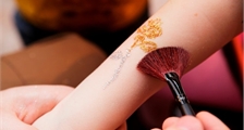 Glitzertattoos in Center Parcs Park De Haan