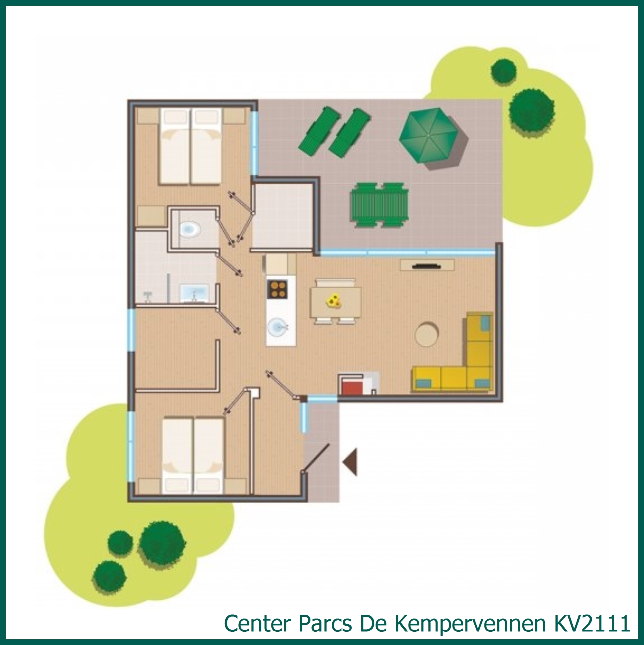 Comfort-Ferienhaus KV2111 in De Kempervennen