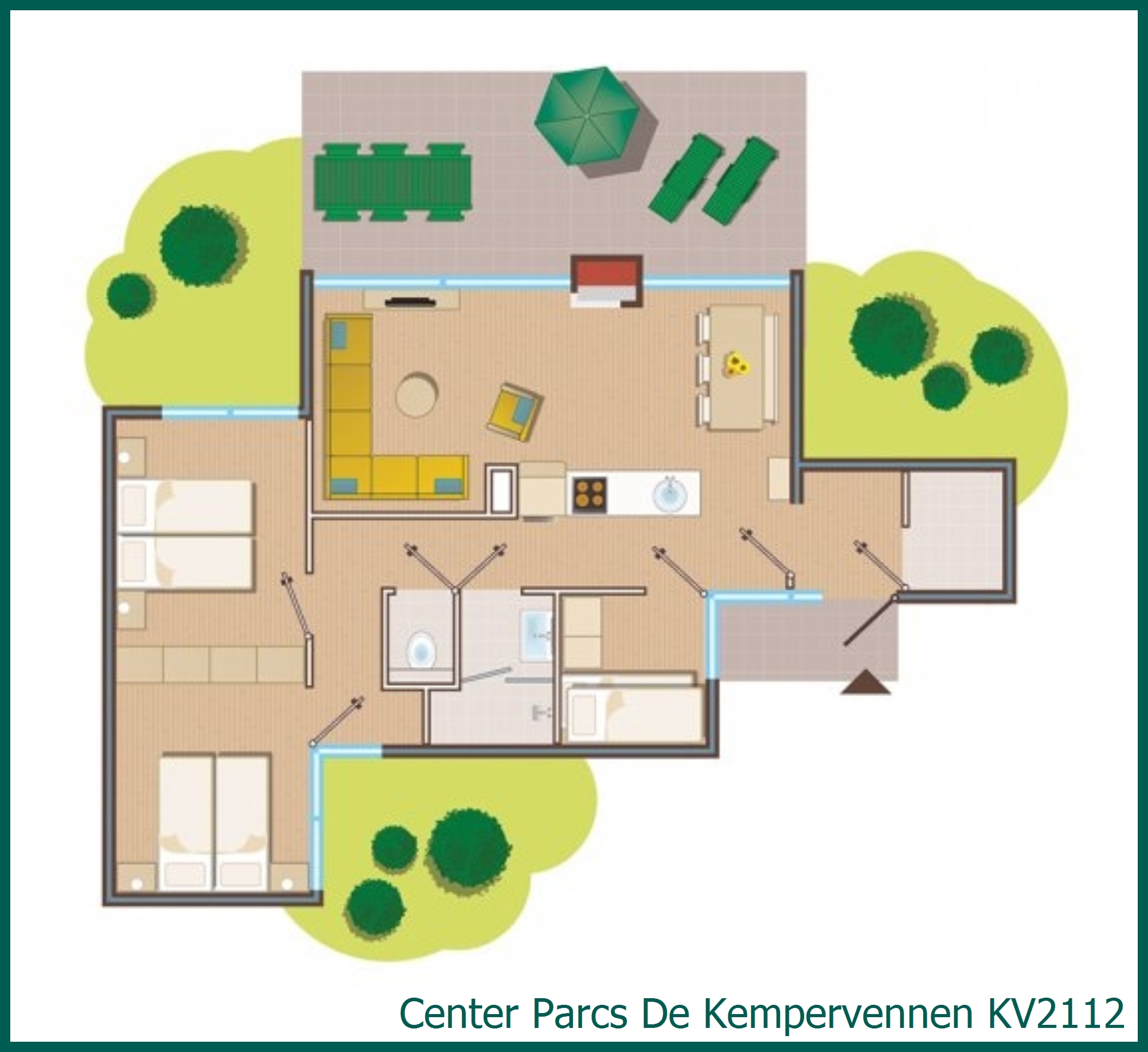 Comfort-Ferienhaus KV2112 in De Kempervennen