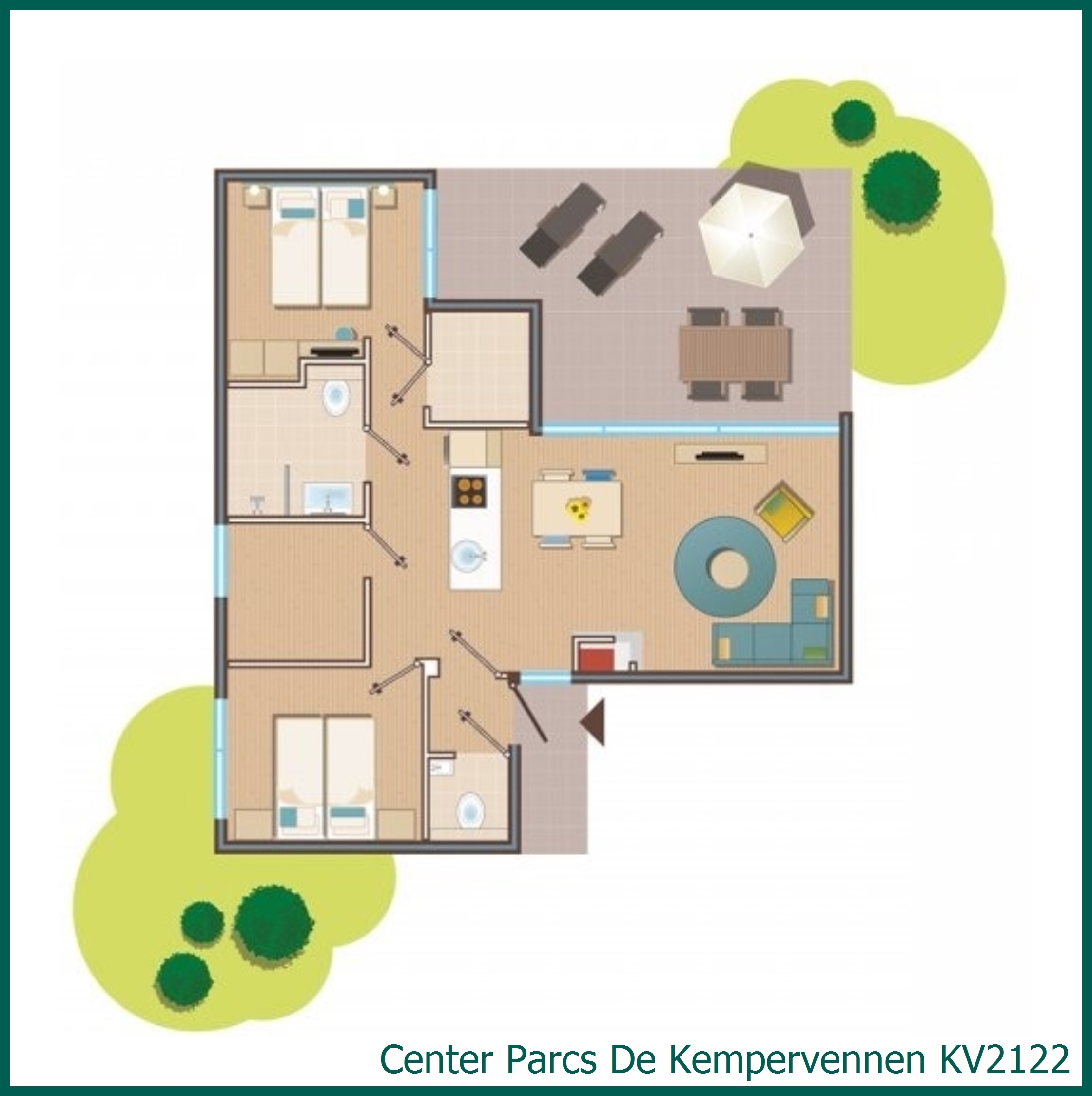 Premium-Ferienhaus KV2122 in De Kempervennen