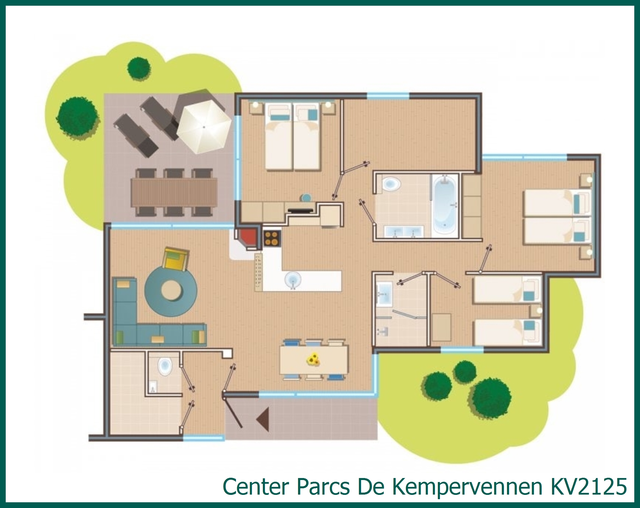 Premium-Ferienhaus KV2125 in De Kempervennen