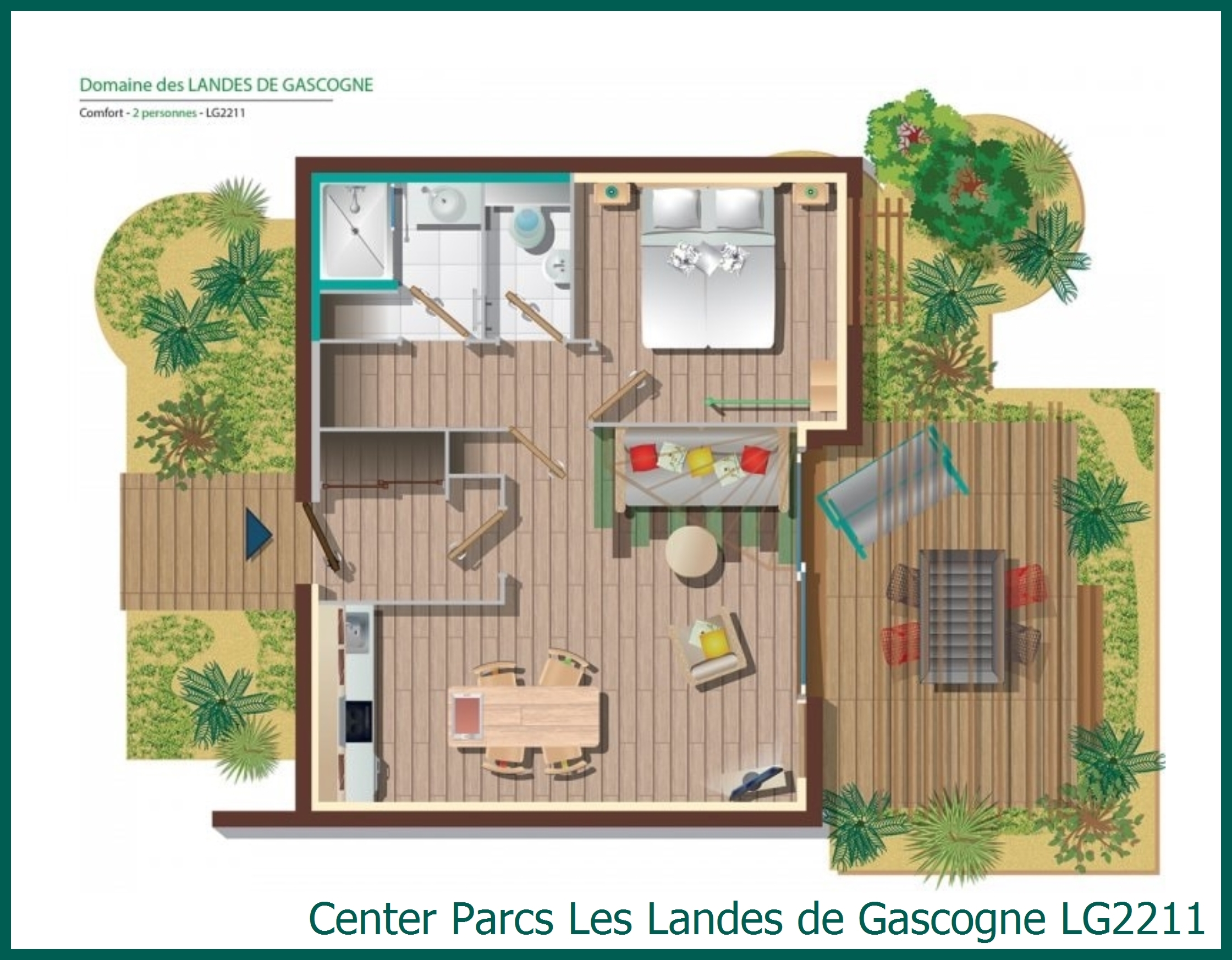 Comfort-Ferienhaus LG2211 in Les Landes de Gascogne