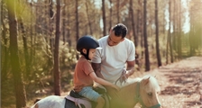 Ponyspaziergang in Center Parcs Limburgse Peel