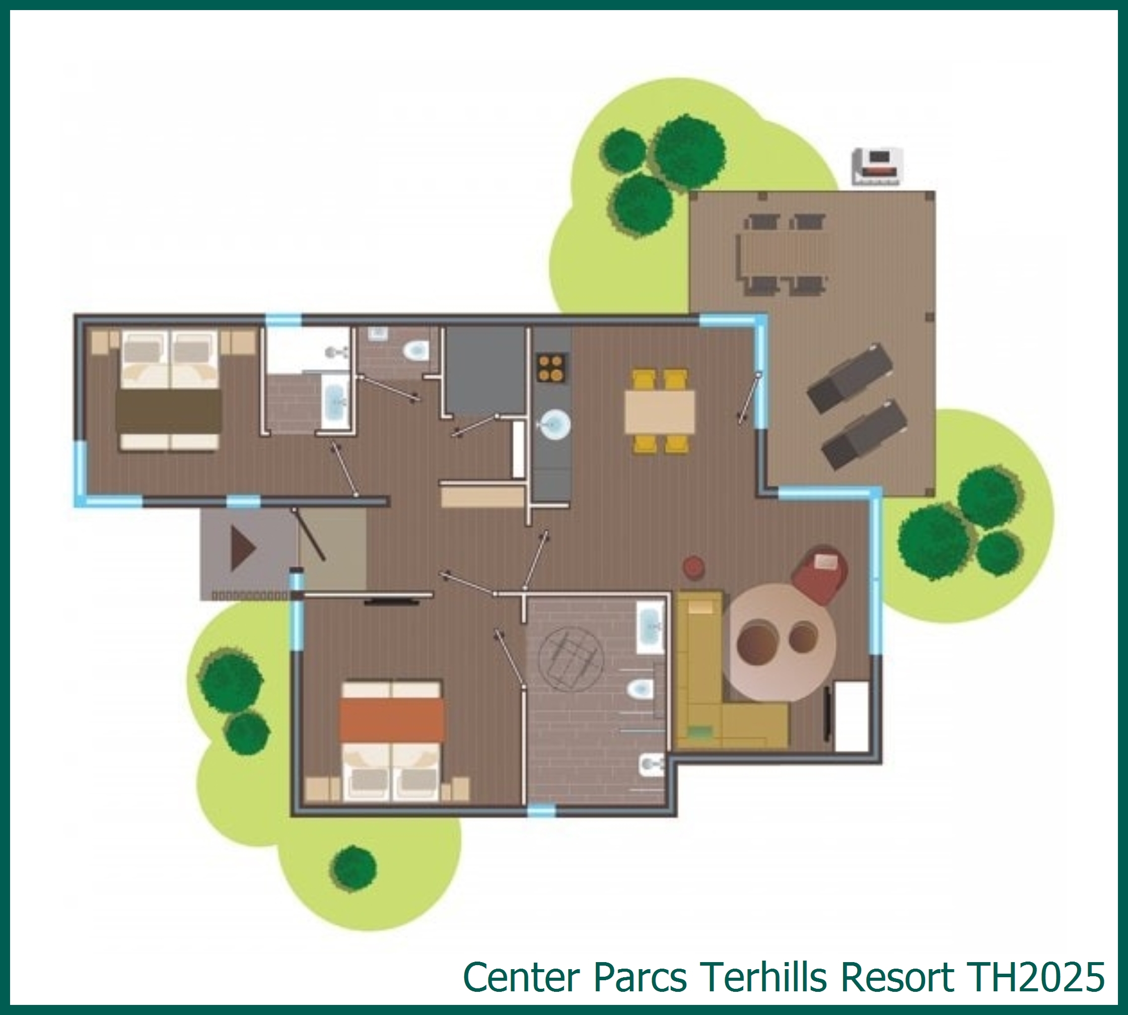 VIP-Ferienhaus rollstuhlgerecht TH2025 in Terhills Resort