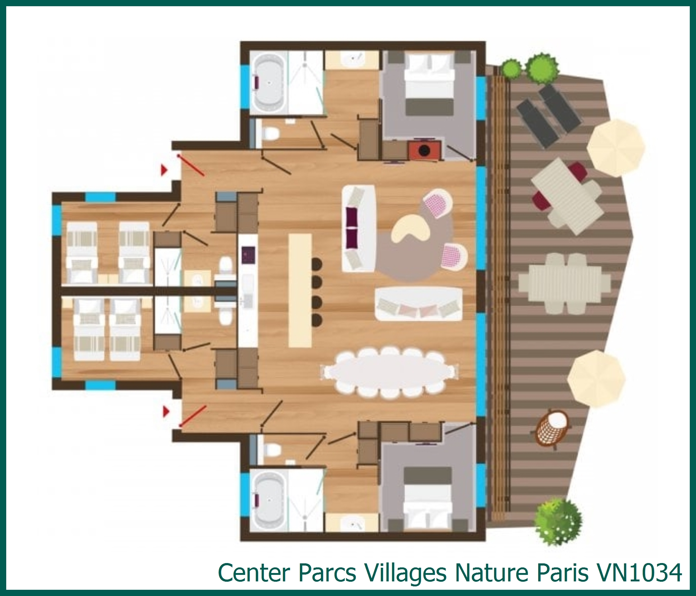 Ferienhaus VN1034 in Villages Nature Paris