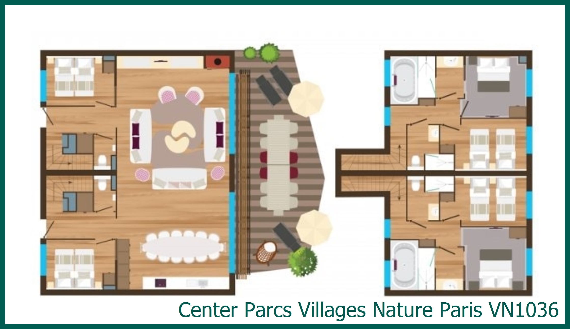 Ferienhaus VN1036 in Villages Nature Paris