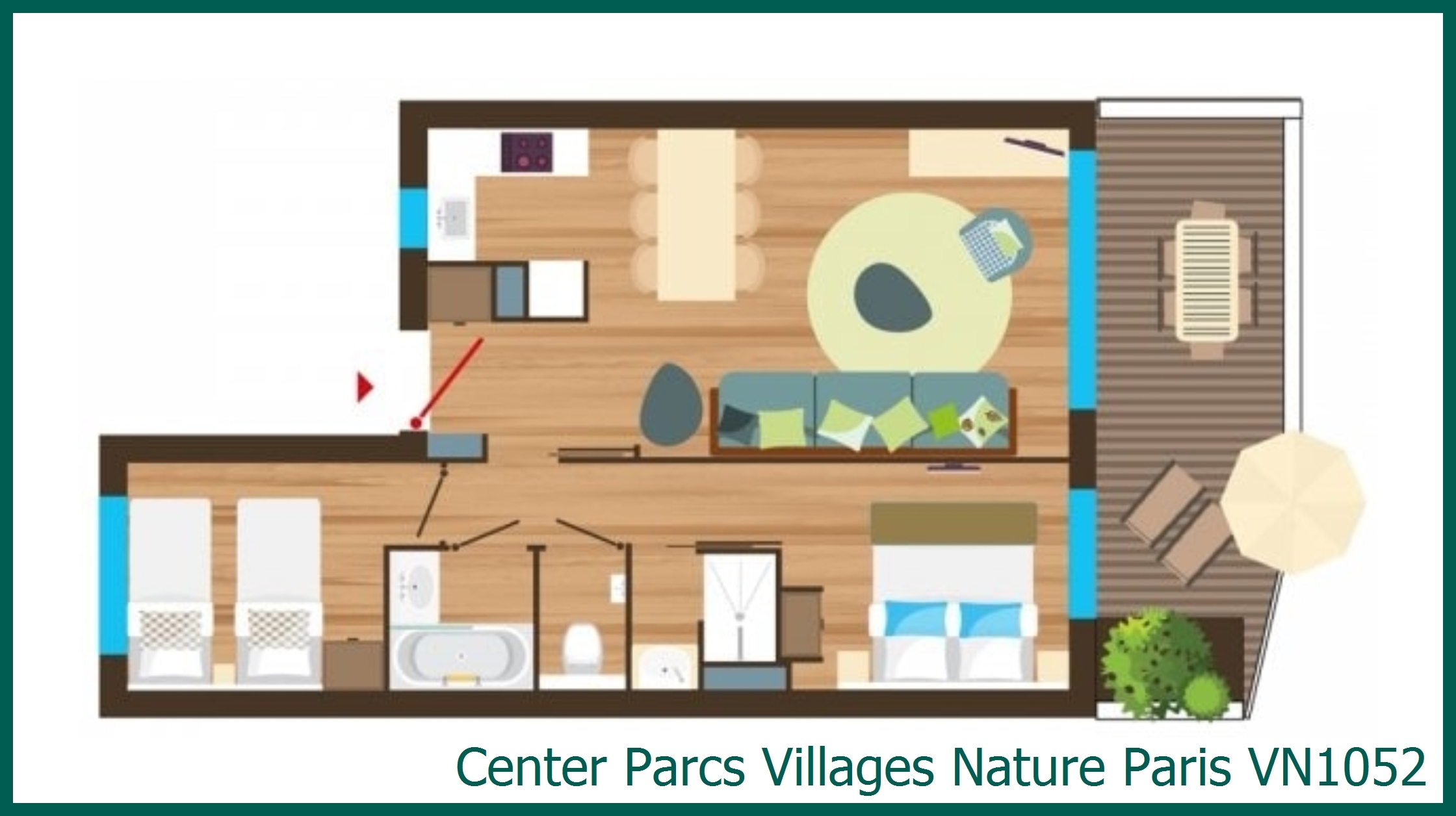Apartment VN1052 in Villages Nature Paris