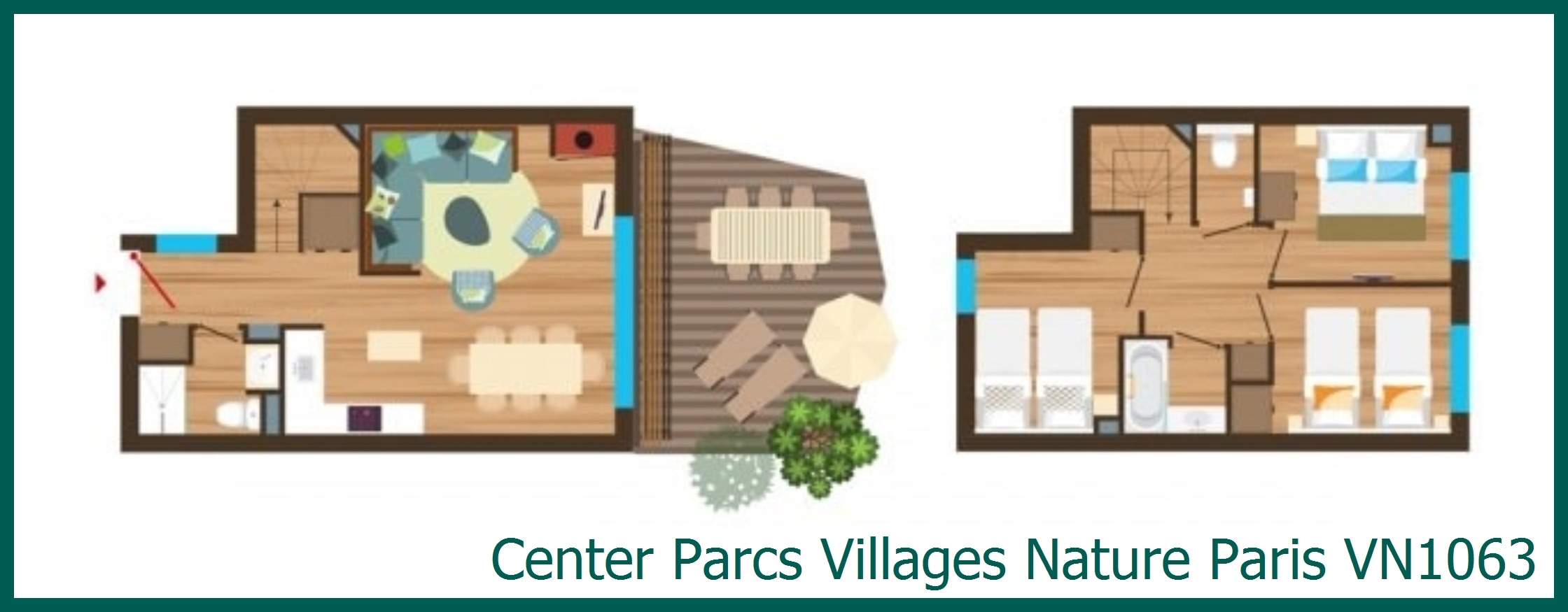 Ferienhaus VN1063 in Villages Nature Paris