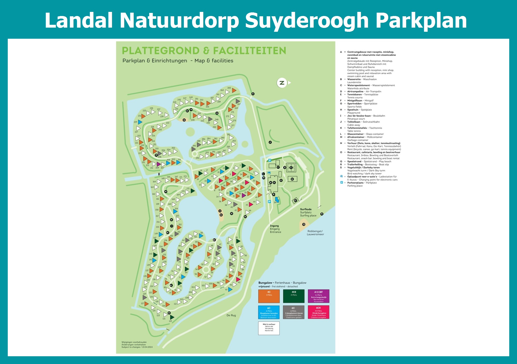 // Karte und Lageplan von Landal Natuurdorp Suyderoogh | ParkExplorer // Karte und Lageplan von Landal Natuurdorp Suyderoogh | ParkExplorer