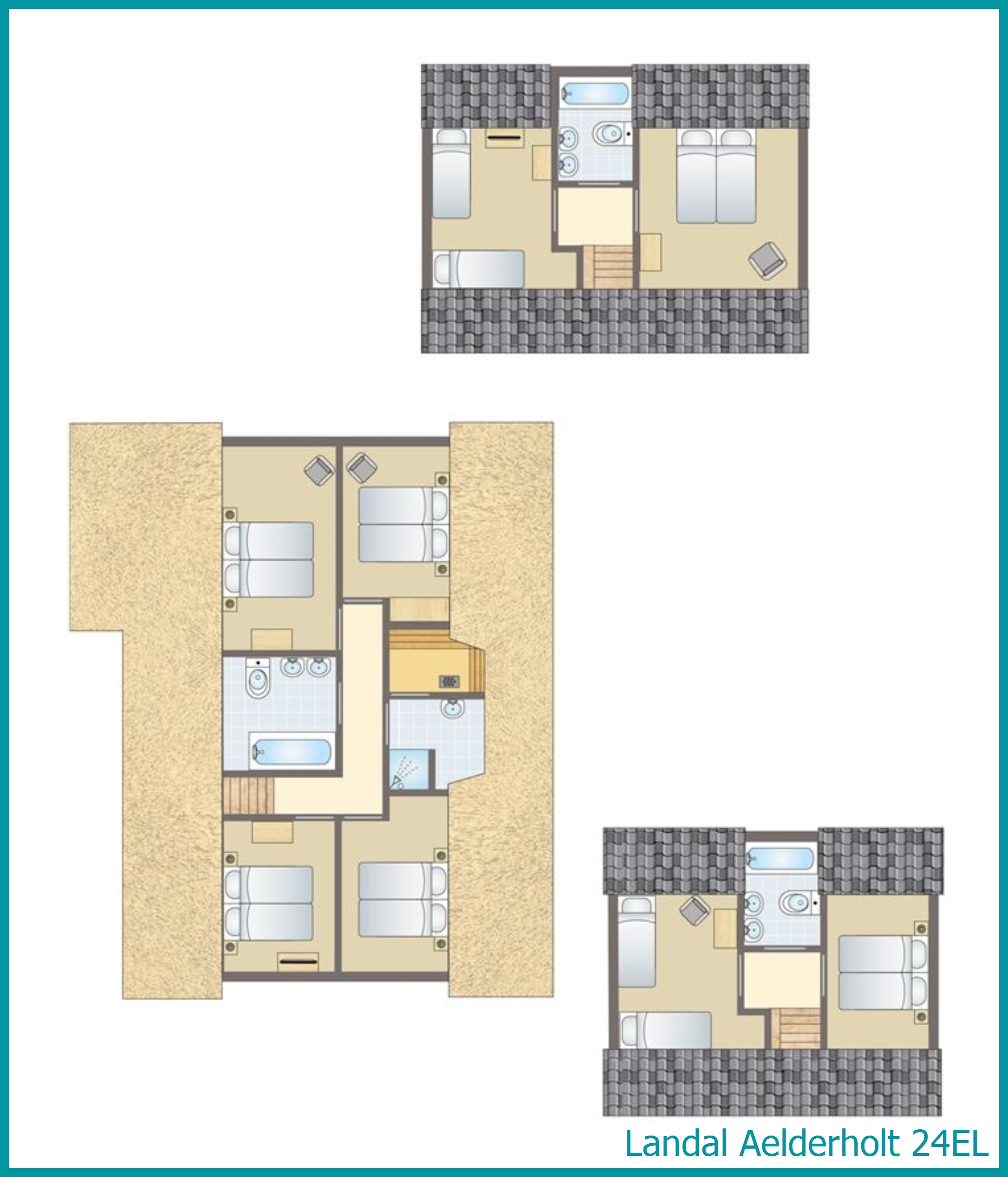 24-Personen-Ferienhaus 24EL in Aelderholt