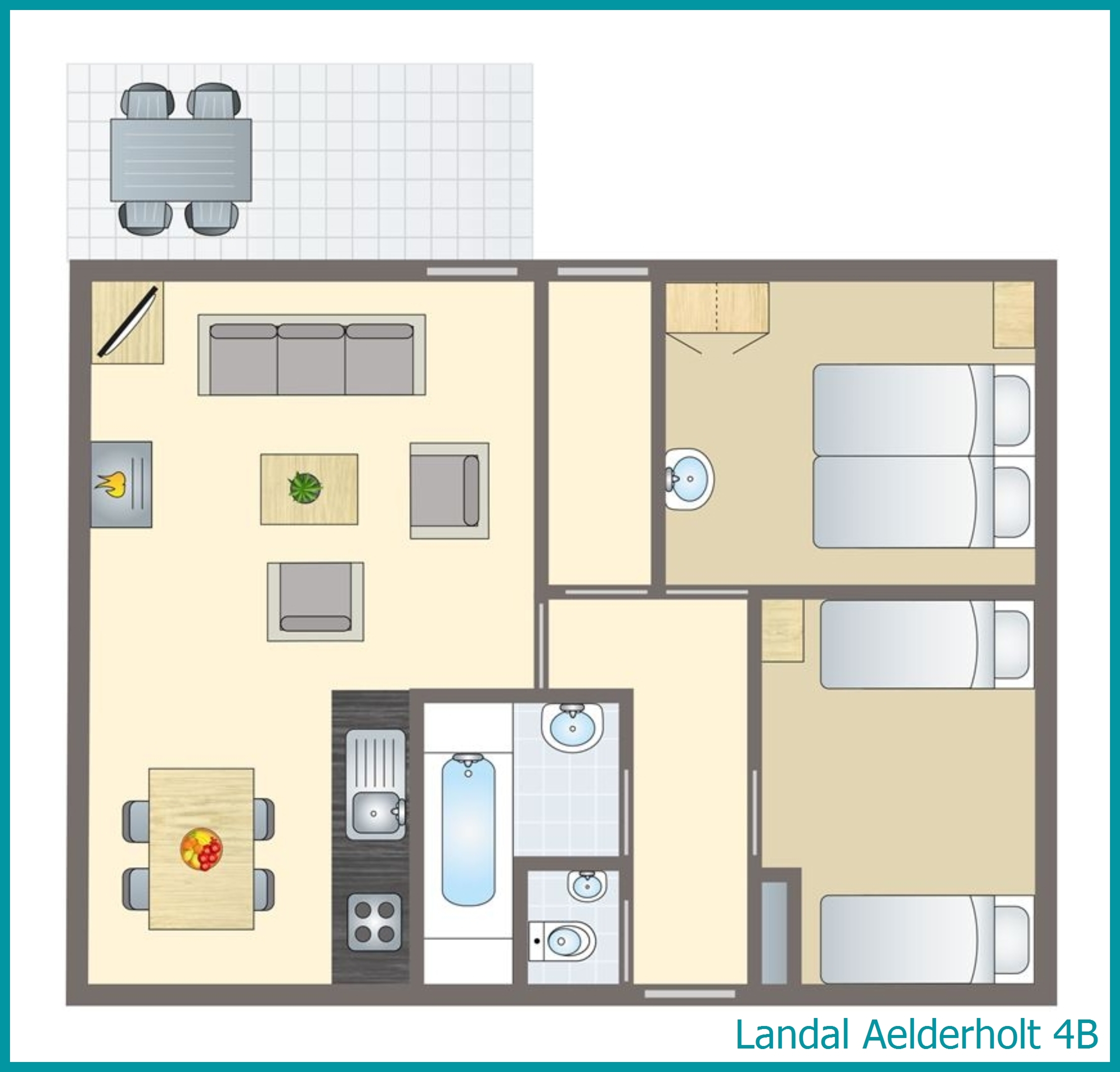 4-Personen-Ferienhaus 4B in Aelderholt