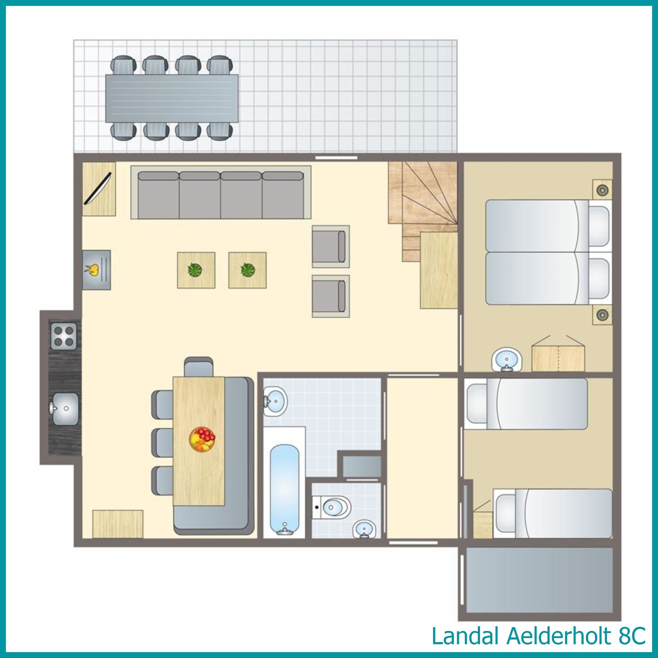 8-Personen-Ferienhaus 8C in Aelderholt