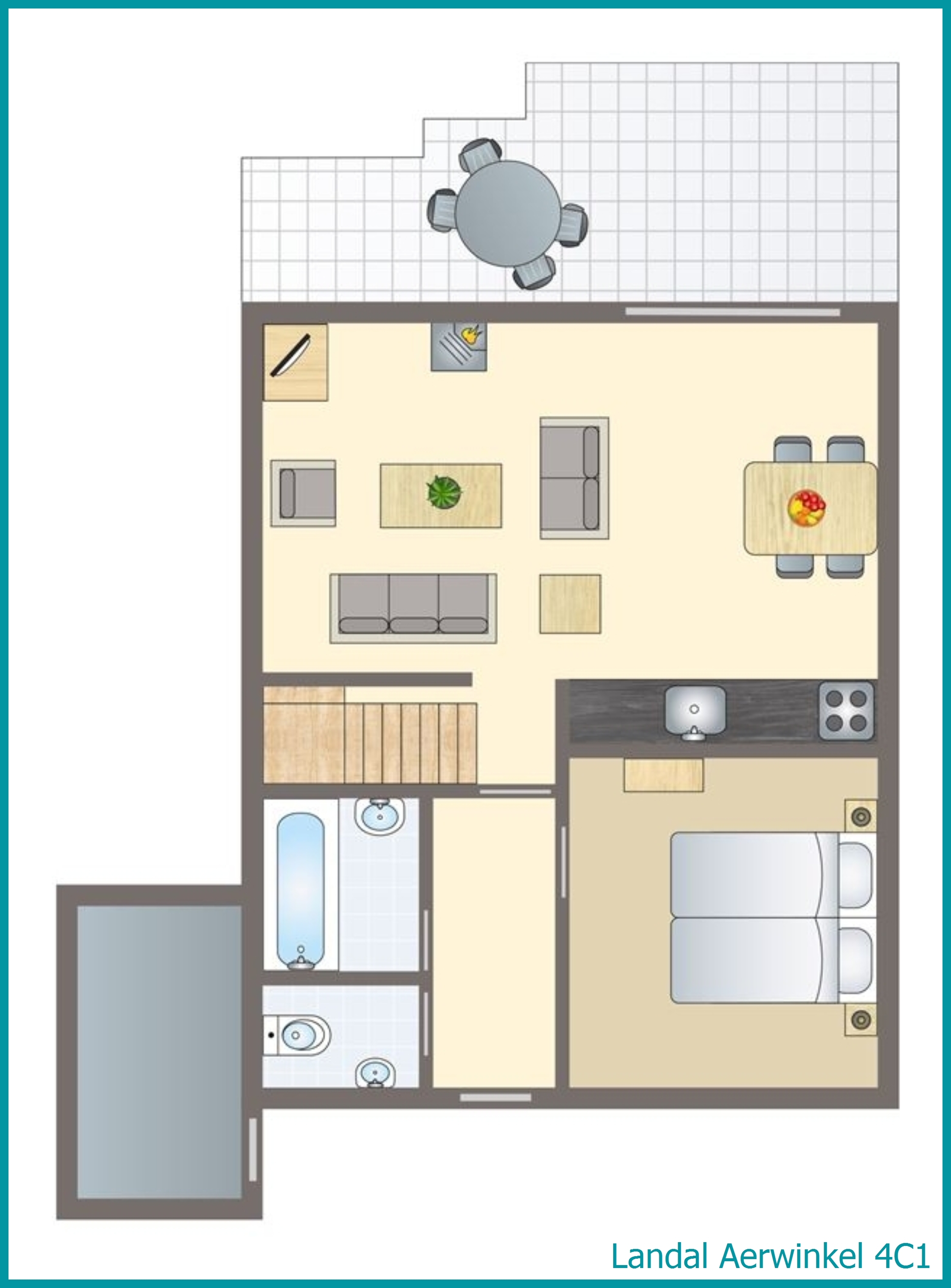 4-Personen-Ferienhaus 4C1 in Aerwinkel