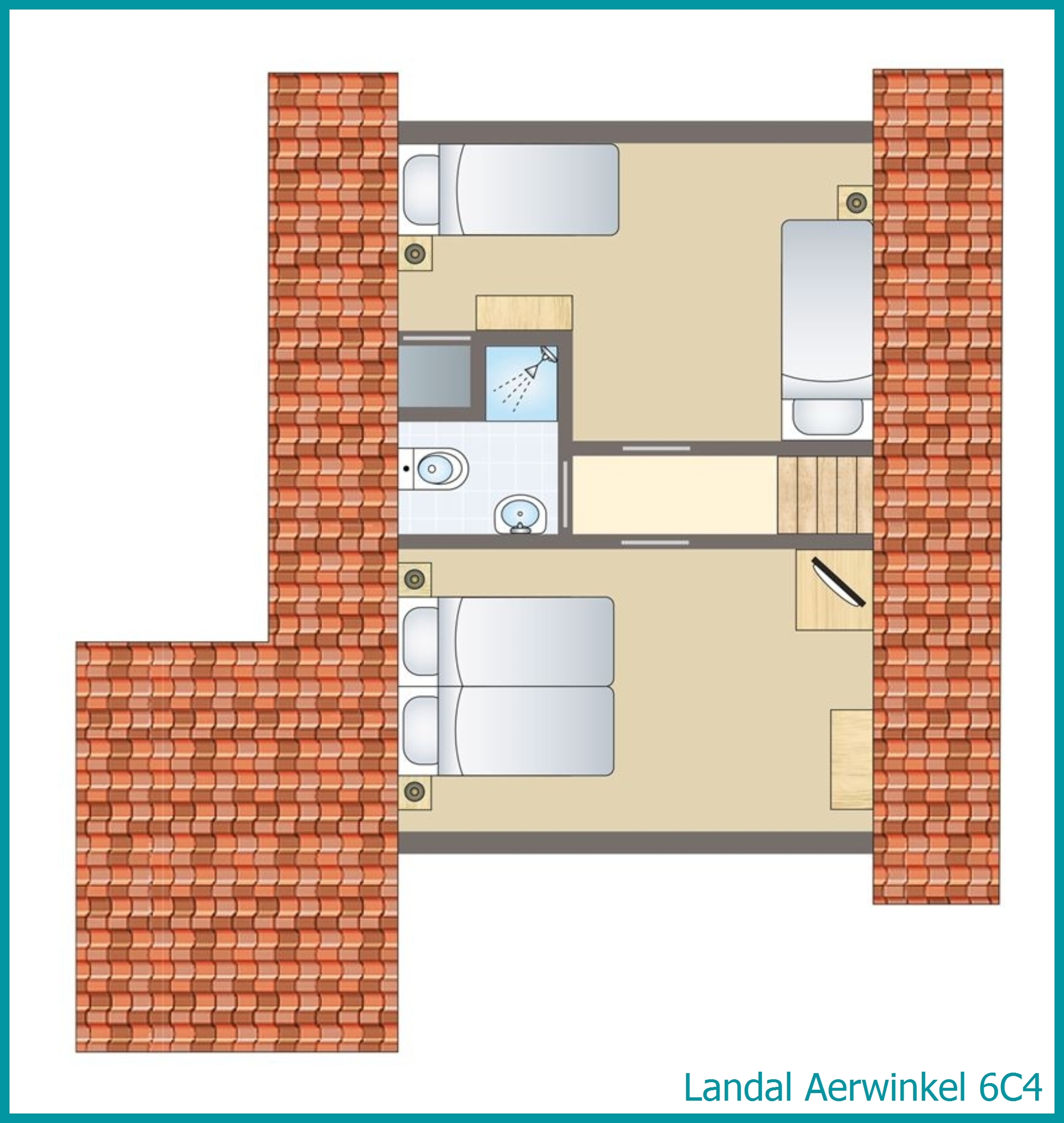 6-Personen-Ferienhaus 6C4 in Aerwinkel