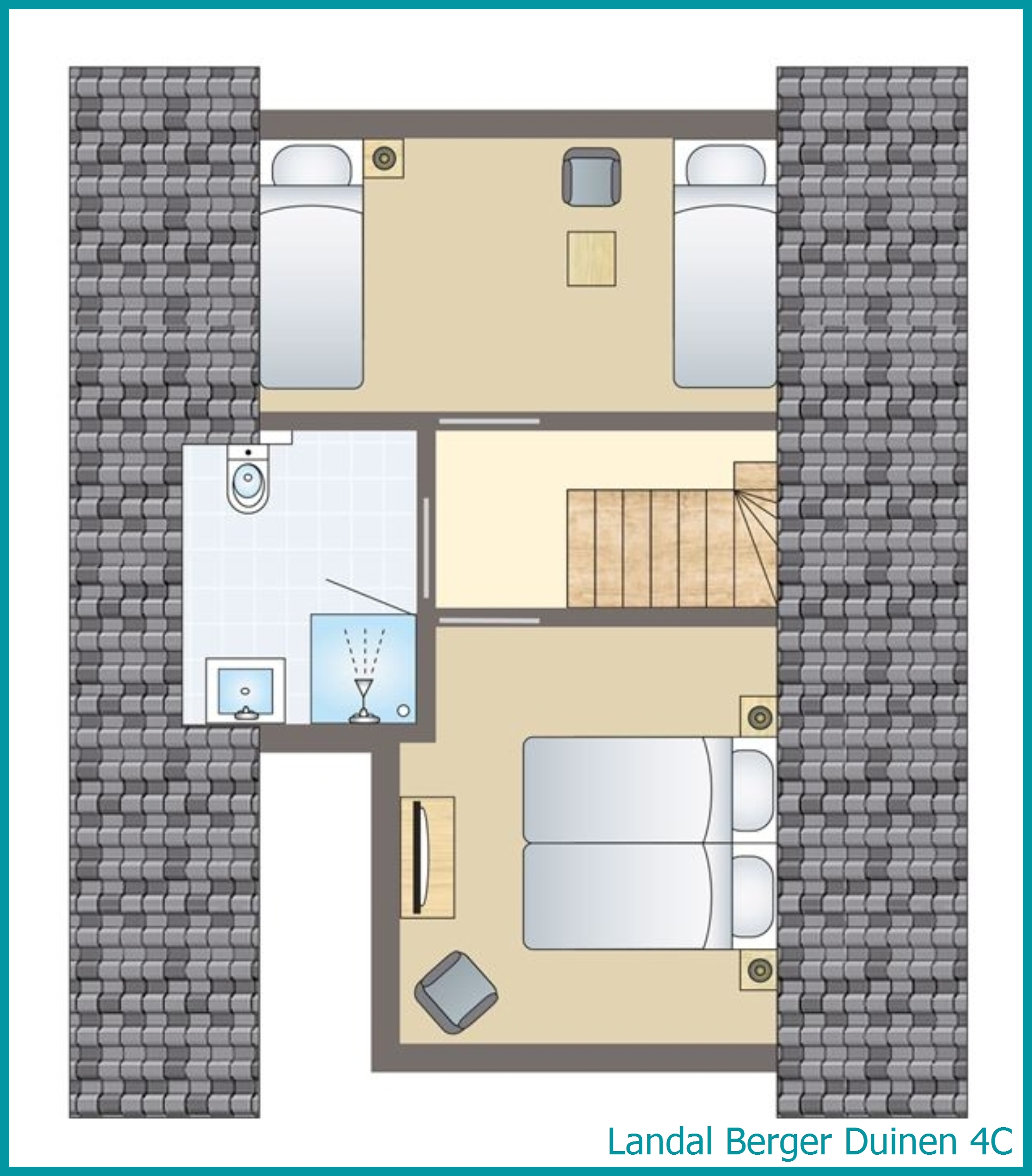 4-Personen-Ferienhaus 4C in Berger Duinen