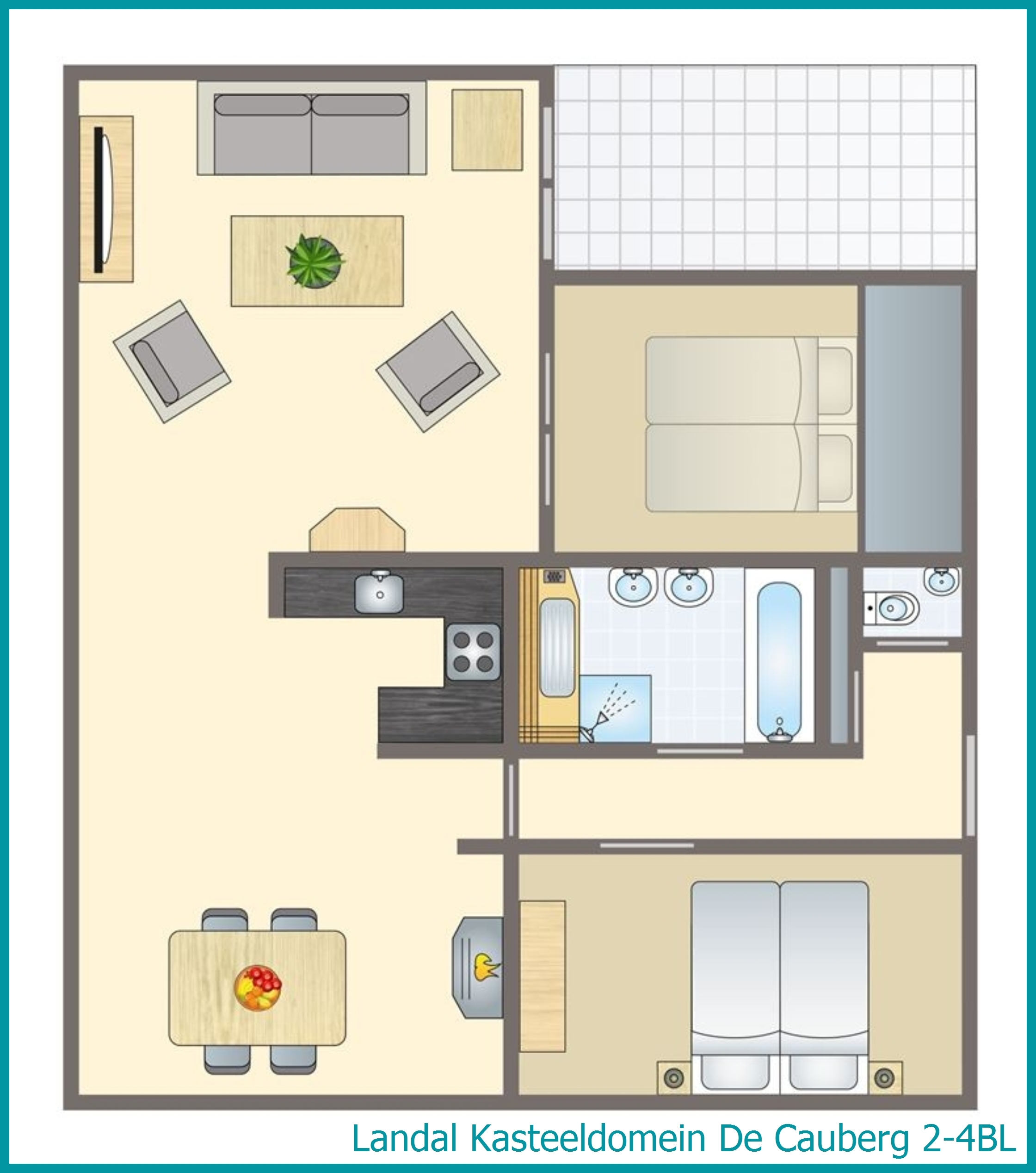 2-4-Personen-Penthouse 2-4BL in Kasteeldomein De Cauberg