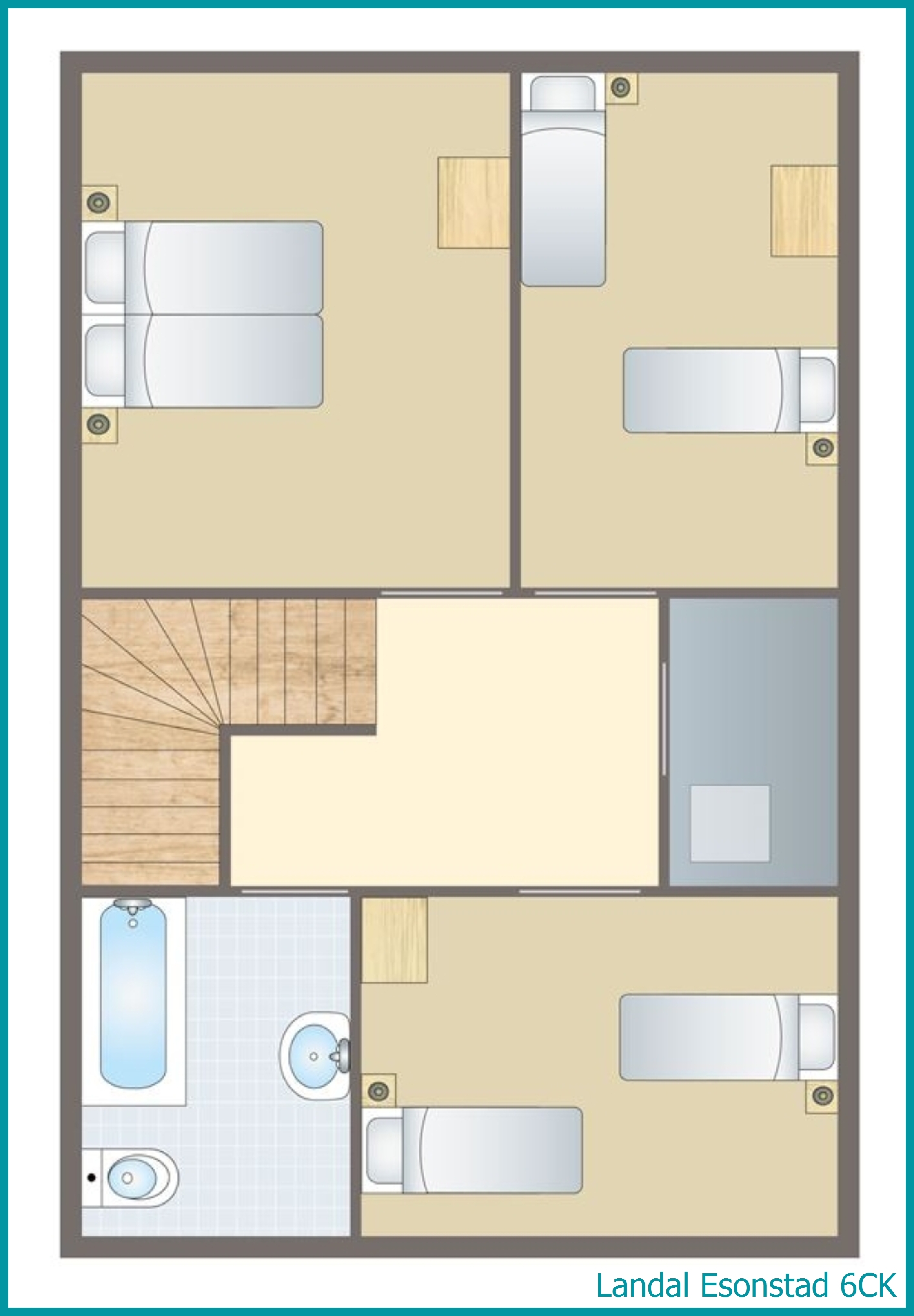 6-Personen-Kinder-Ferienhaus 6CK in Esonstad