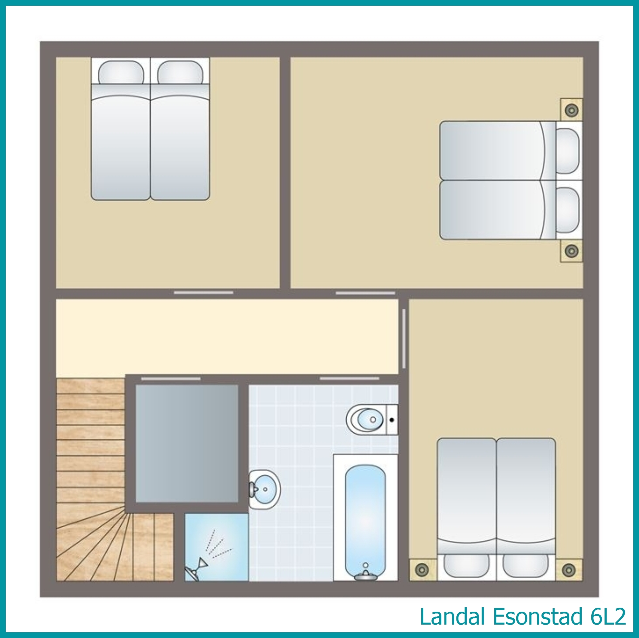 6-Personen-Unterkunft 6L2 in Esonstad