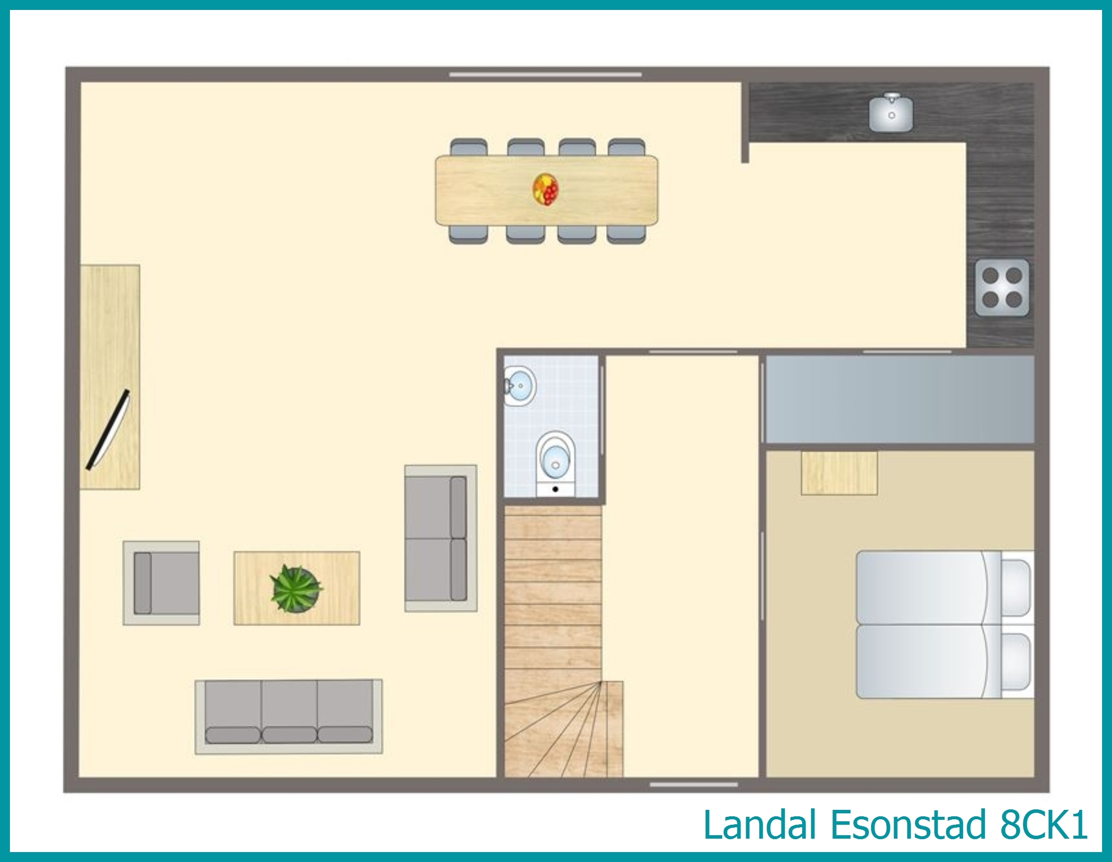 8-Personen-Kinder-Ferienhaus 8CK1 in Esonstad