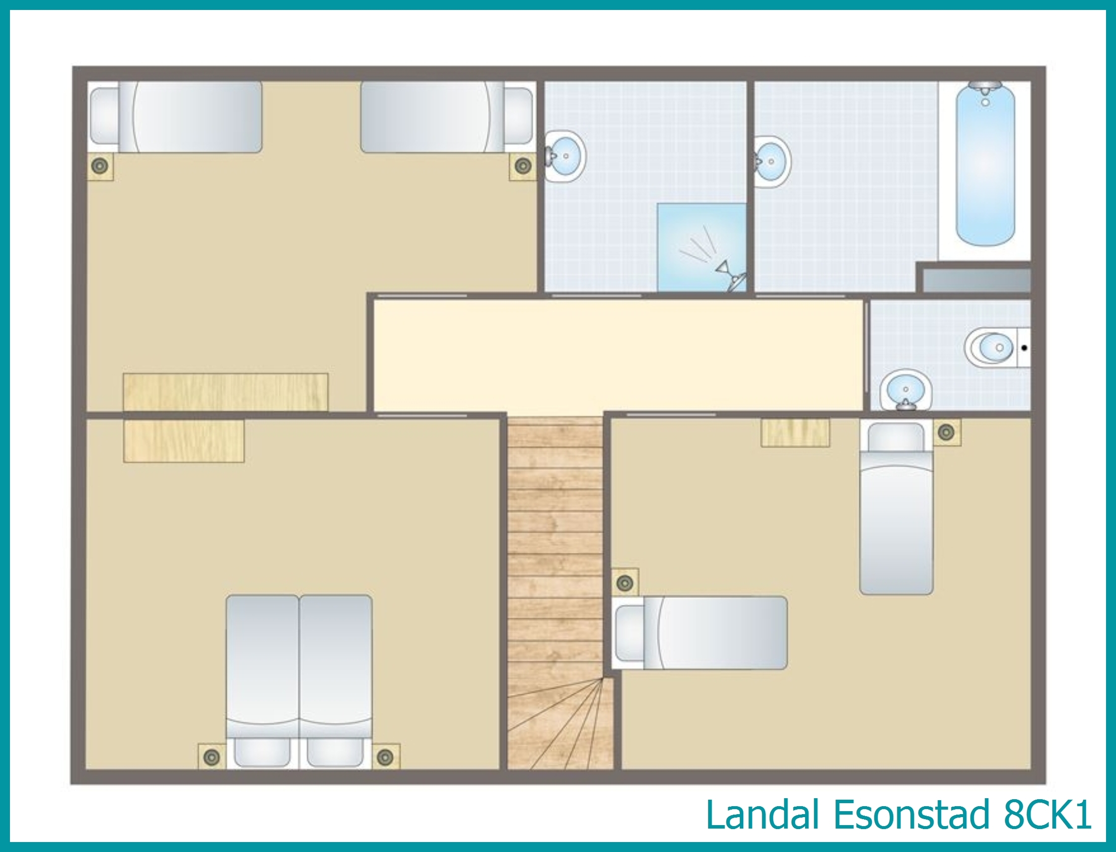 8-Personen-Kinder-Ferienhaus 8CK1 in Esonstad
