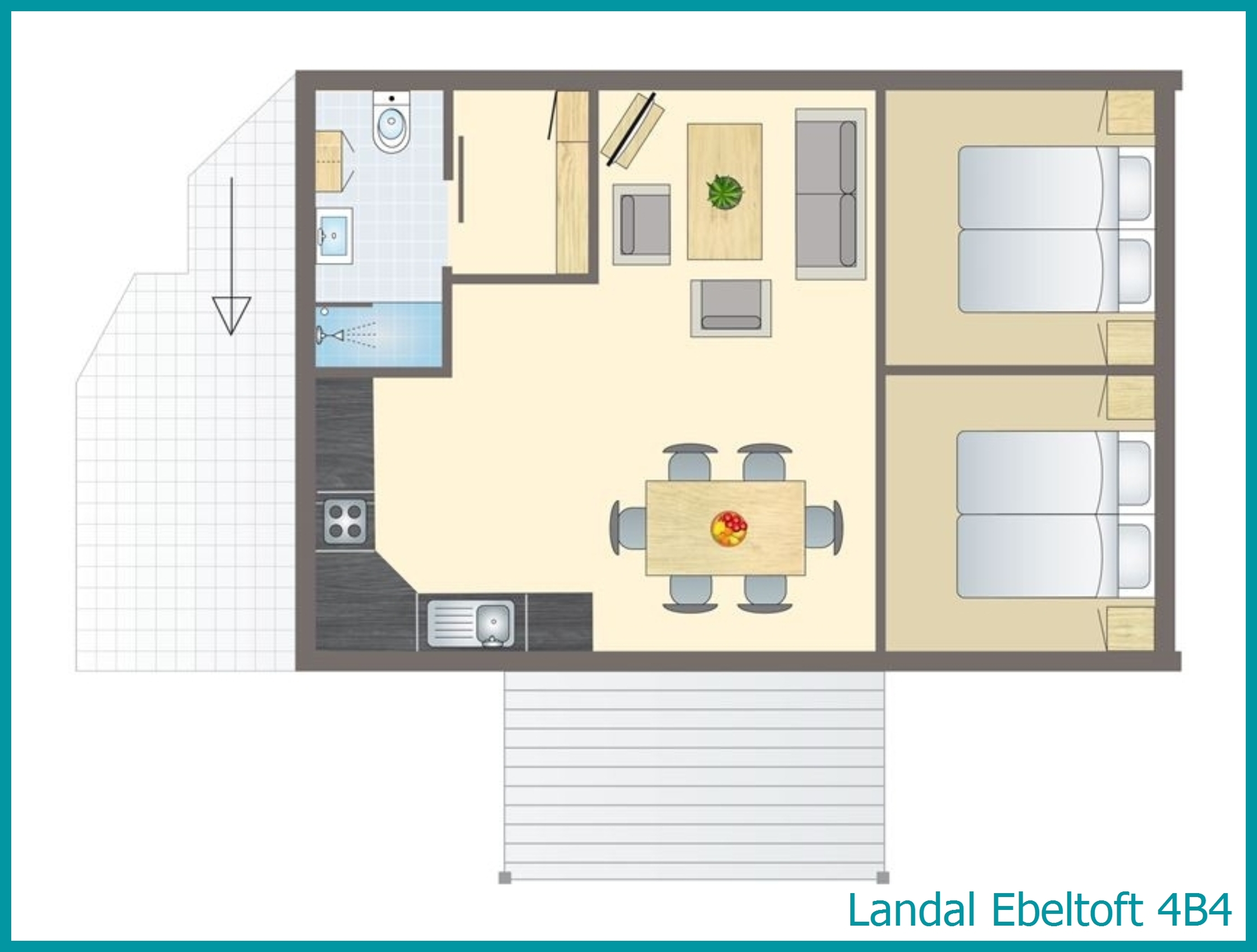 4-Personen-Ferienhaus 4B4 in Ebeltoft
