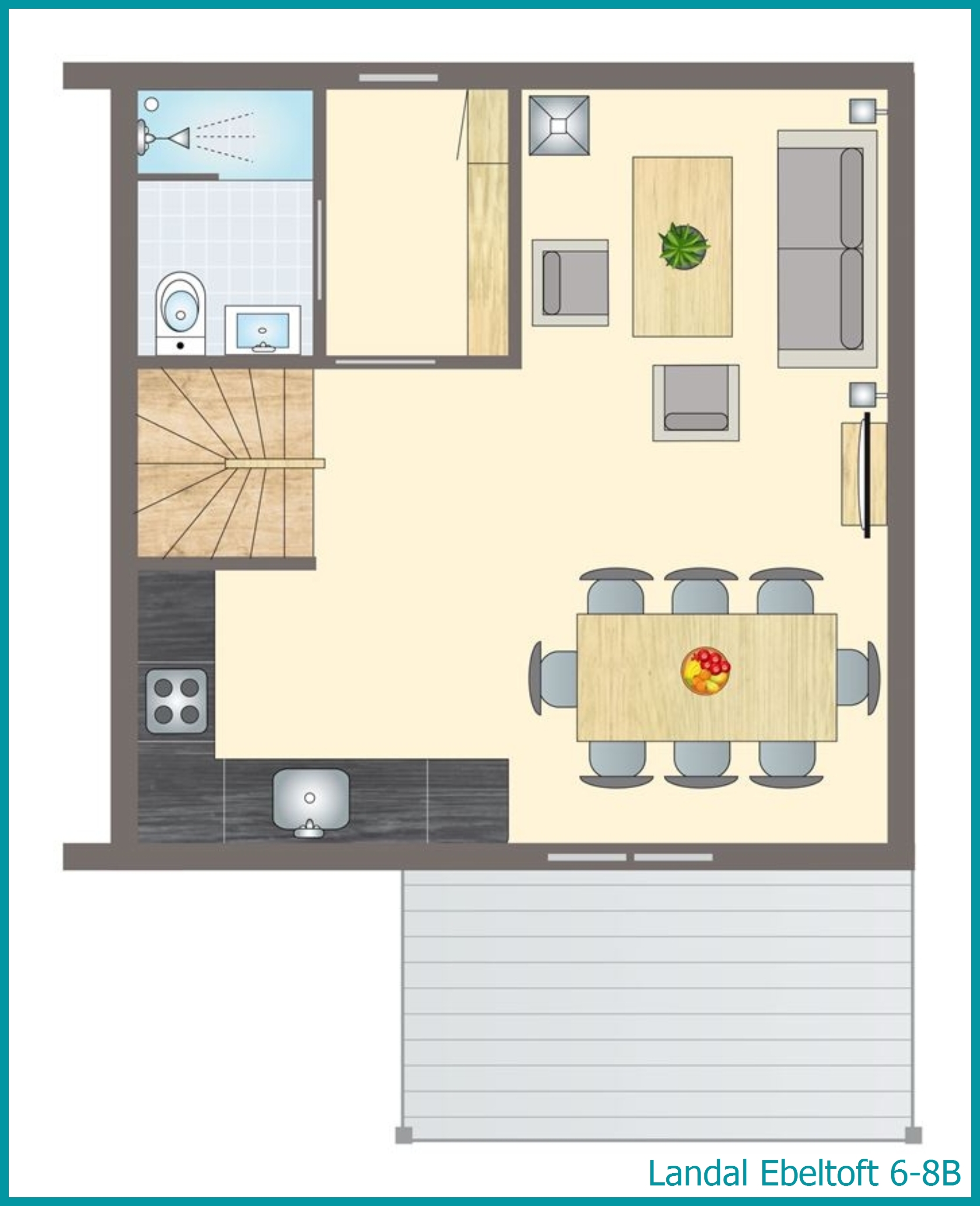 6-8-Personen-Ferienhaus 6-8B in Ebeltoft