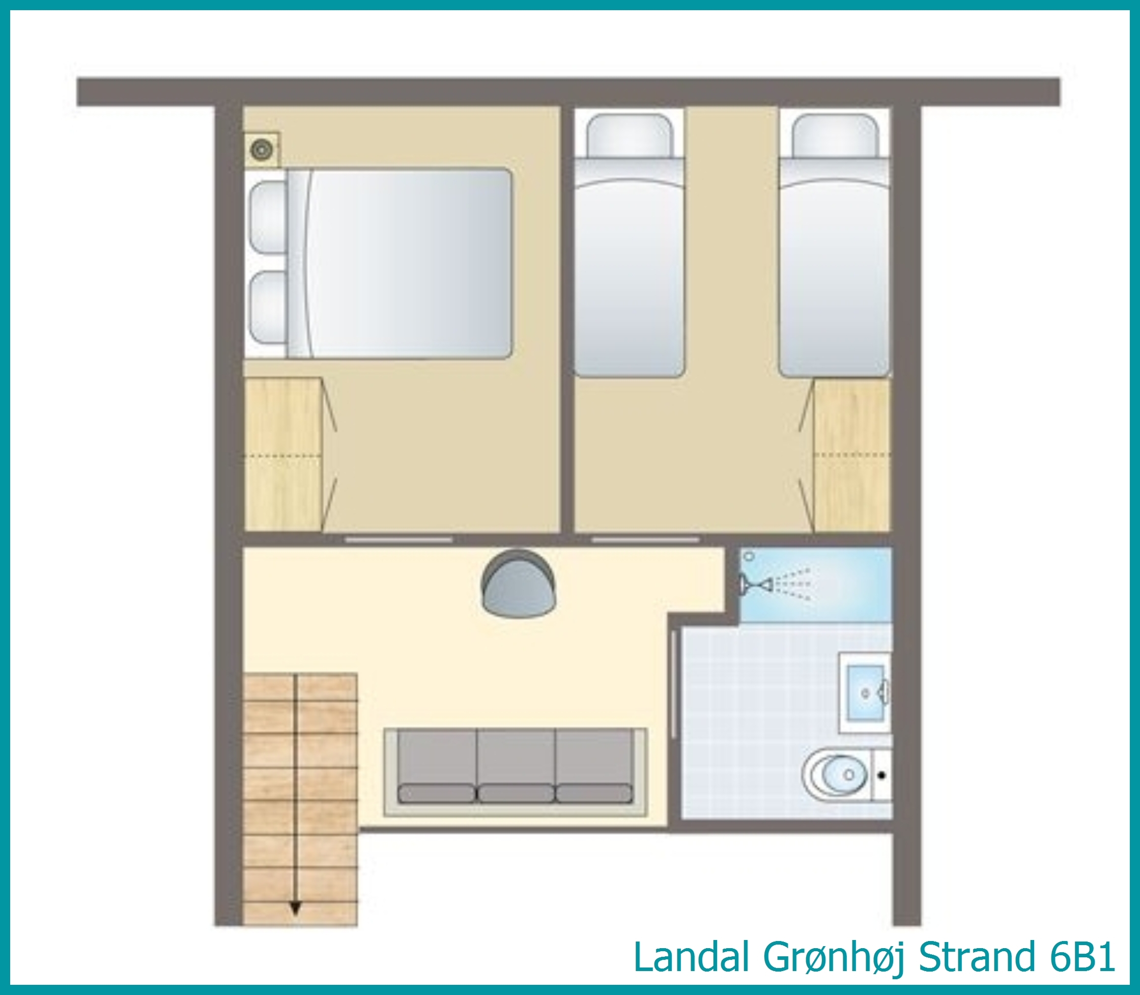 6-Personen-Ferienhaus 6B1 in Grønhøj Strand