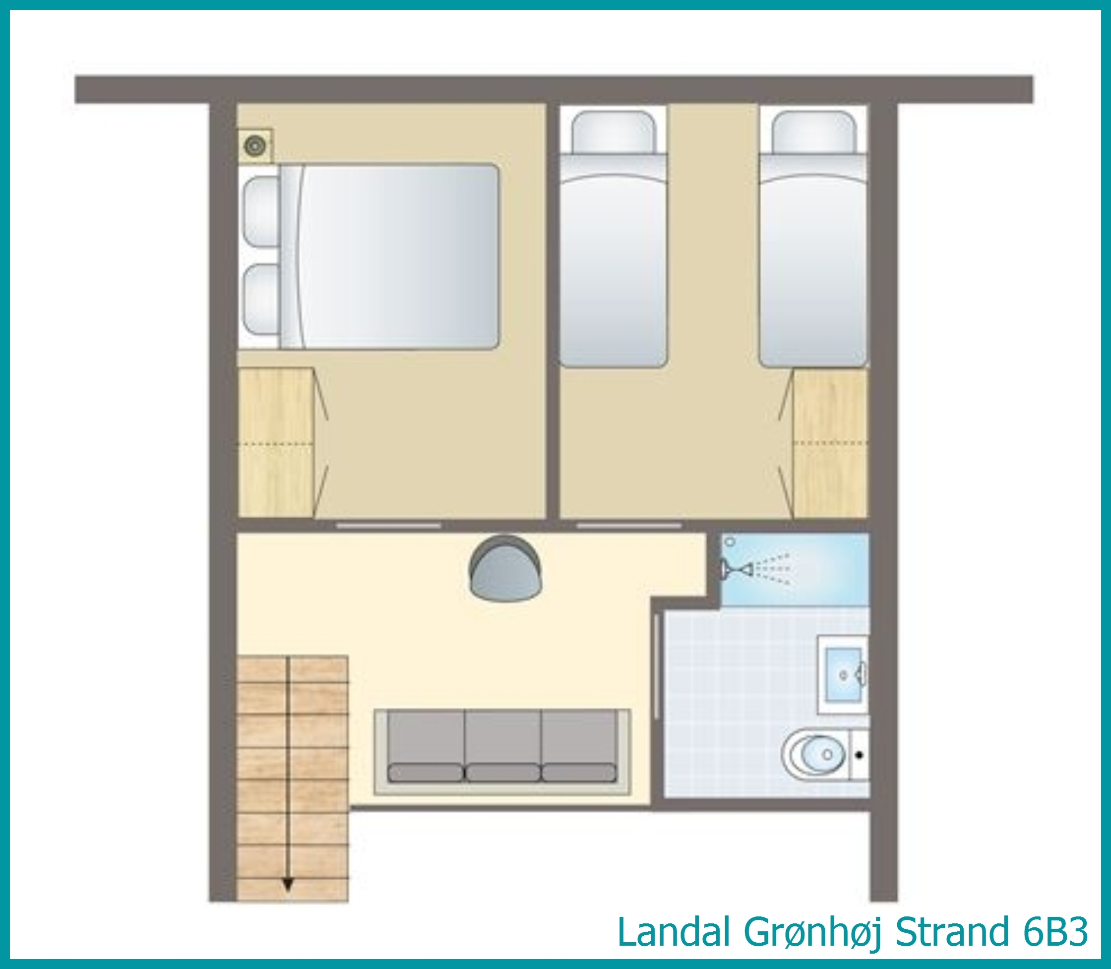 6-Personen-Ferienhaus 6B3 in Grønhøj Strand
