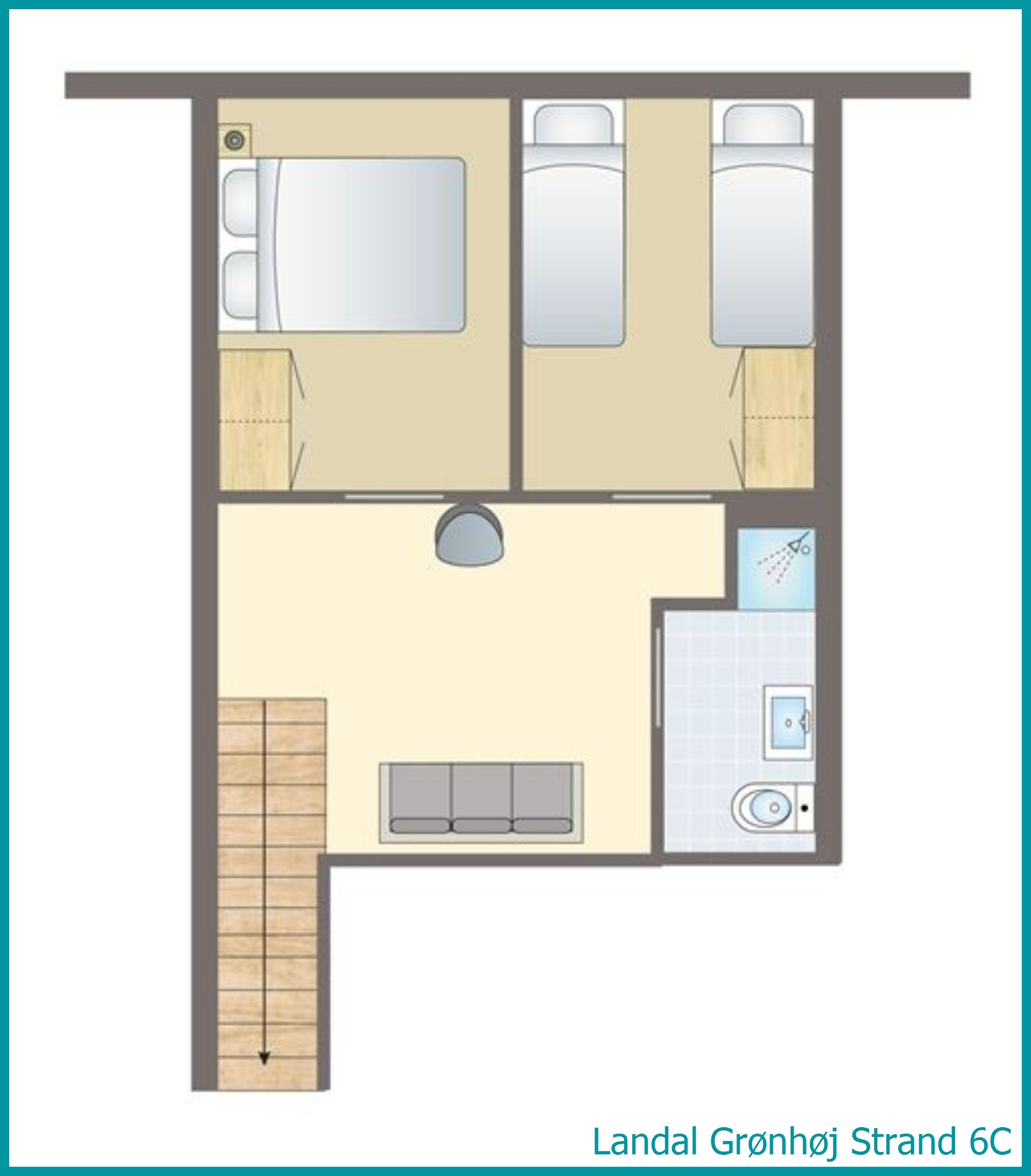 6-Personen-Ferienhaus 6C in Grønhøj Strand