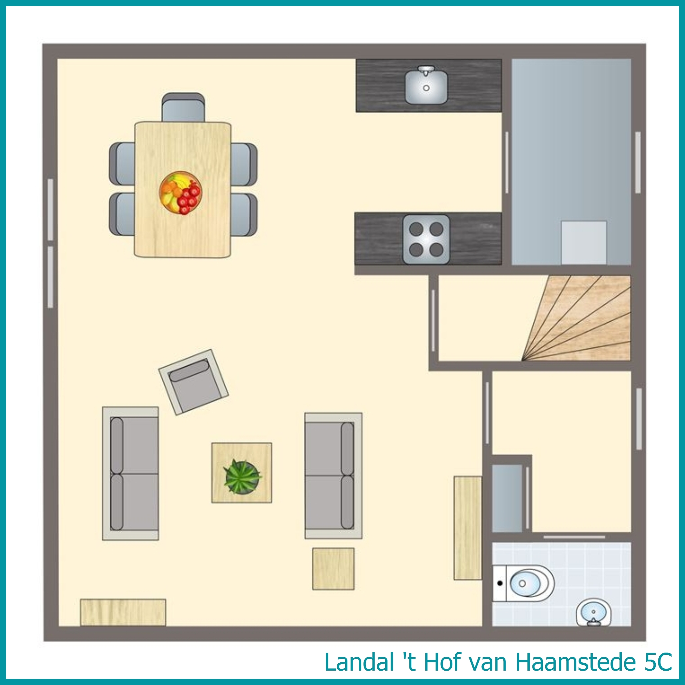 5-Personen-Ferienhaus 5C in 't Hof van Haamstede