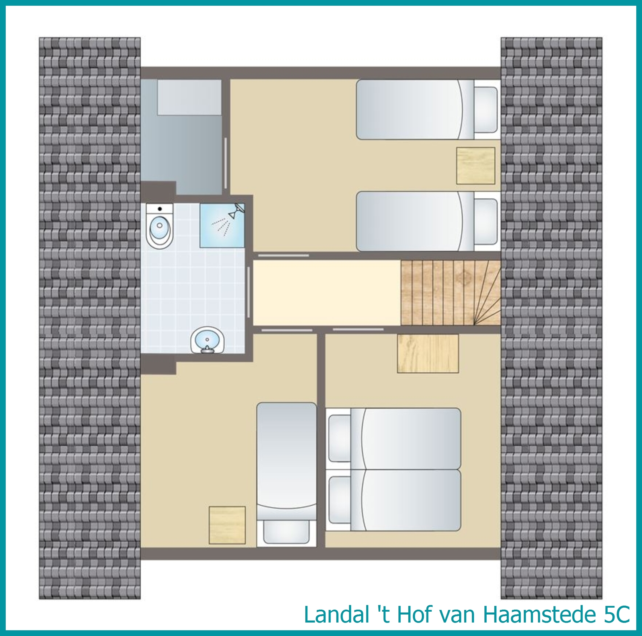 5-Personen-Ferienhaus 5C in 't Hof van Haamstede