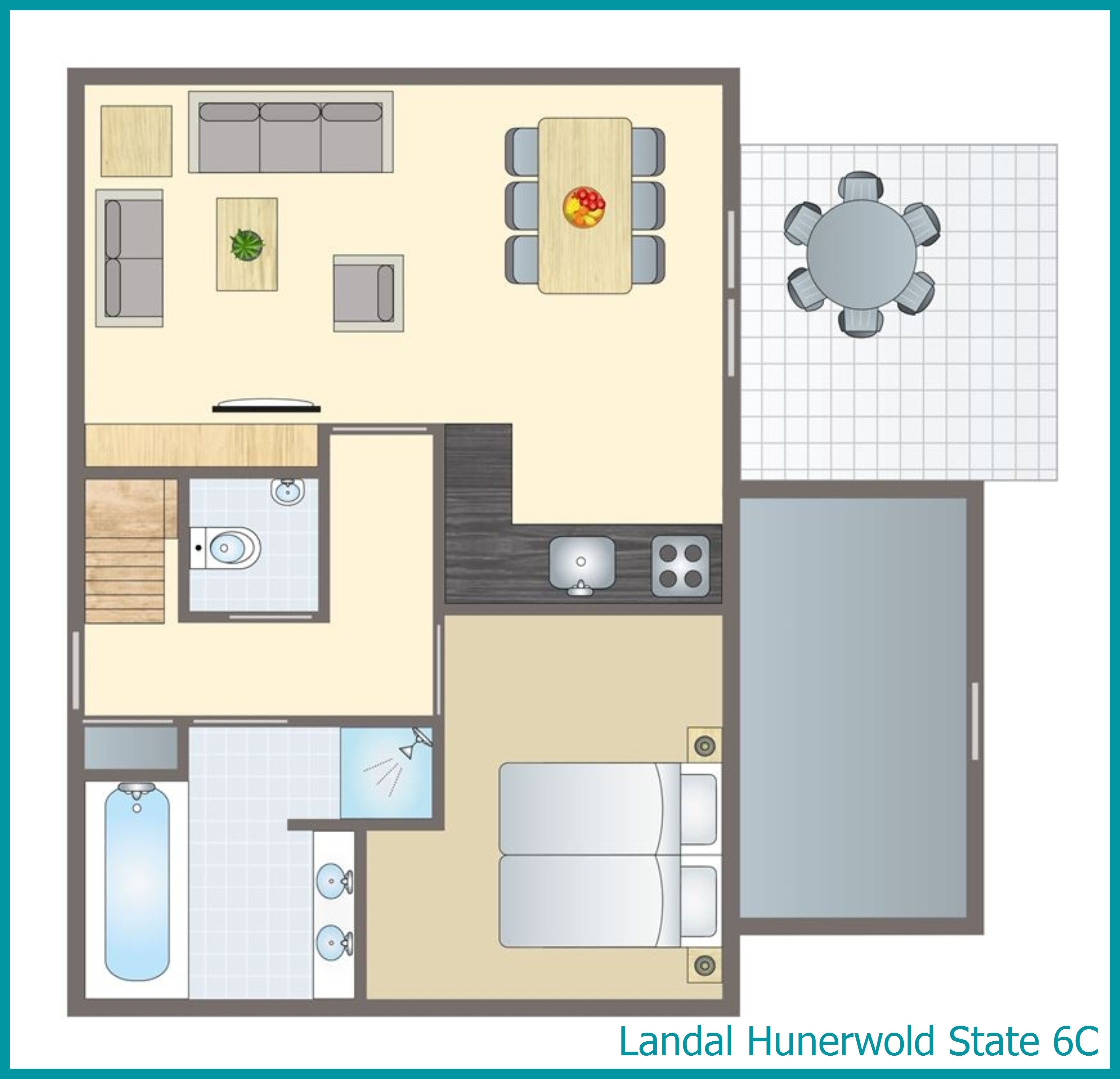 6-Personen-Ferienhaus 6C in Hunerwold State