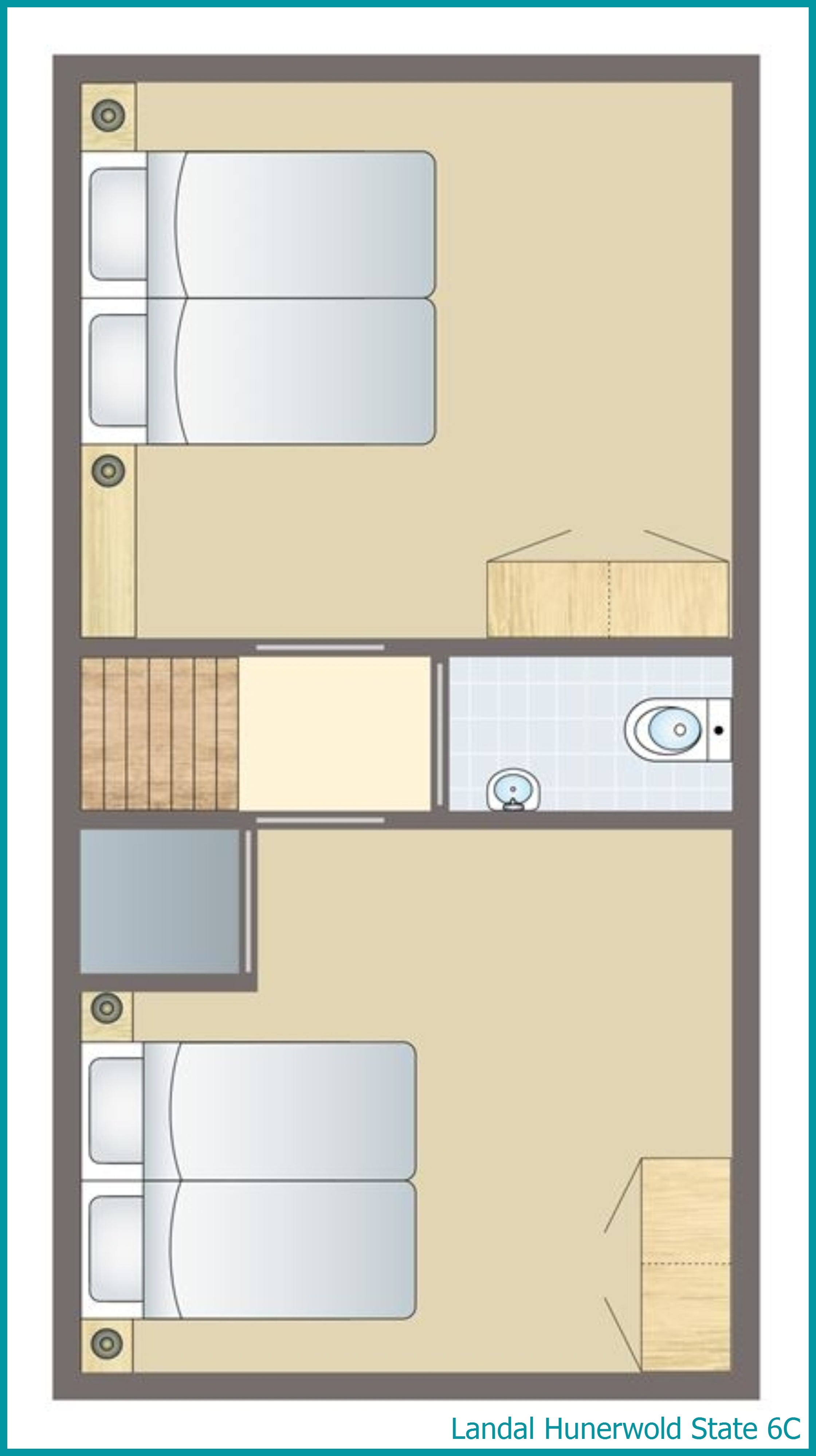 6-Personen-Ferienhaus 6C in Hunerwold State