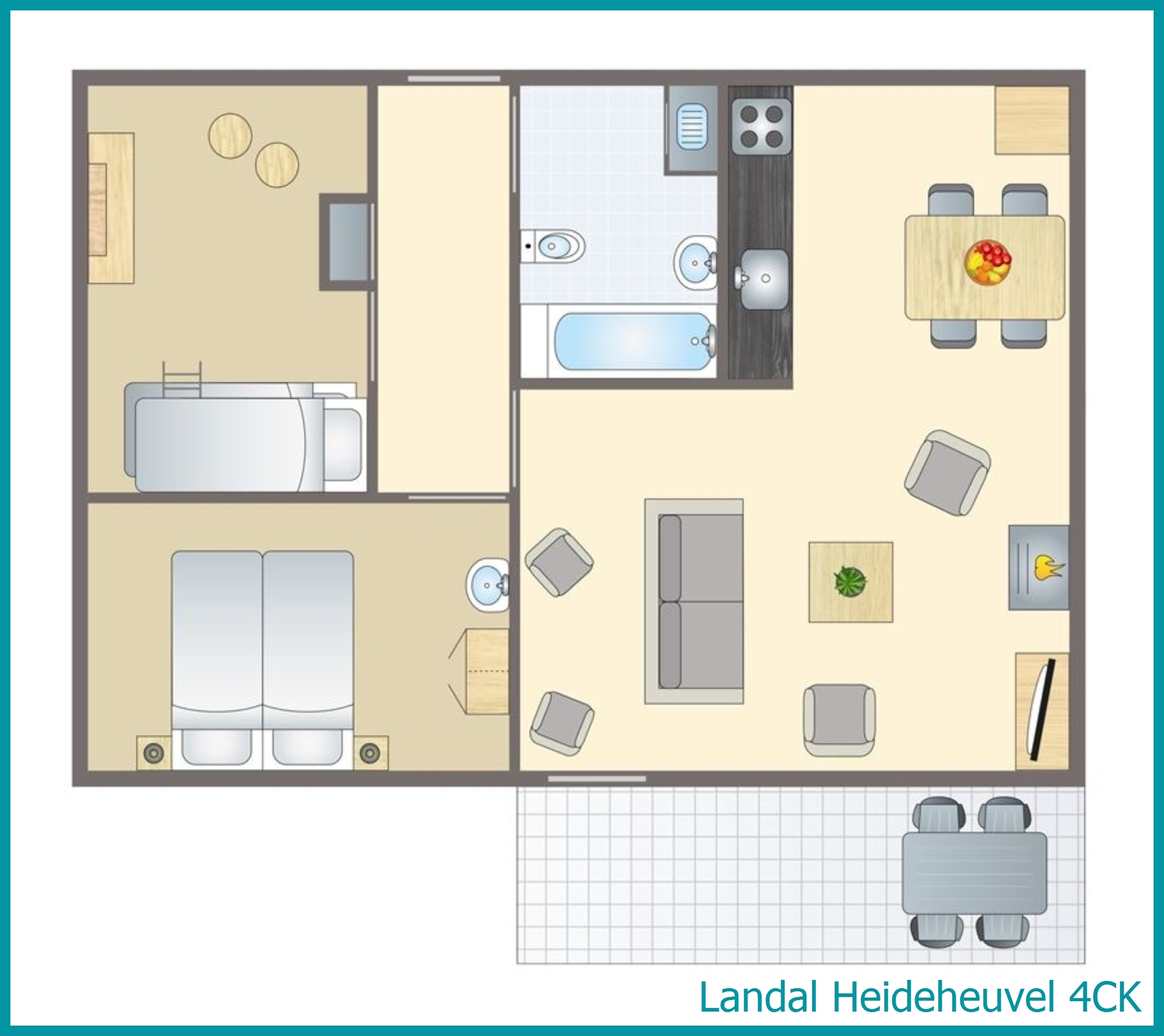 4-Personen-Kinder-Ferienhaus 4CK in Heideheuvel