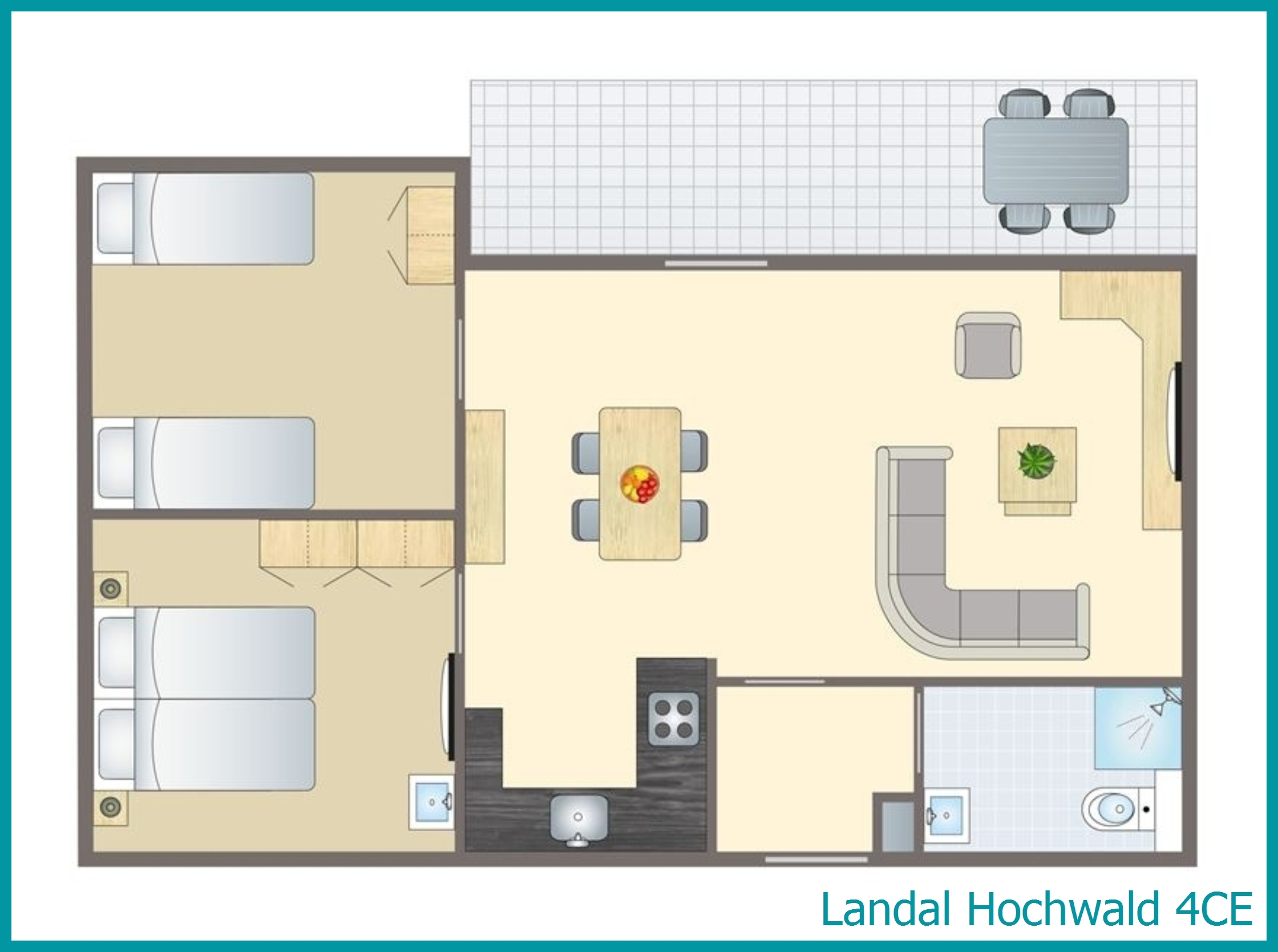 4-Personen-Ferienhaus 4CE in Hochwald