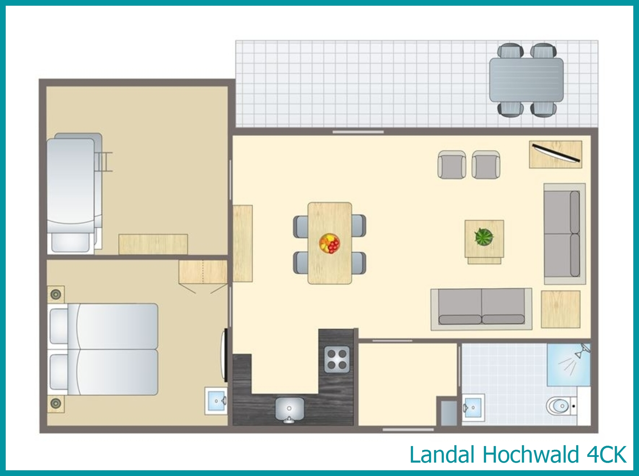 4-Personen-Kinder-Ferienhaus 4CK in Hochwald