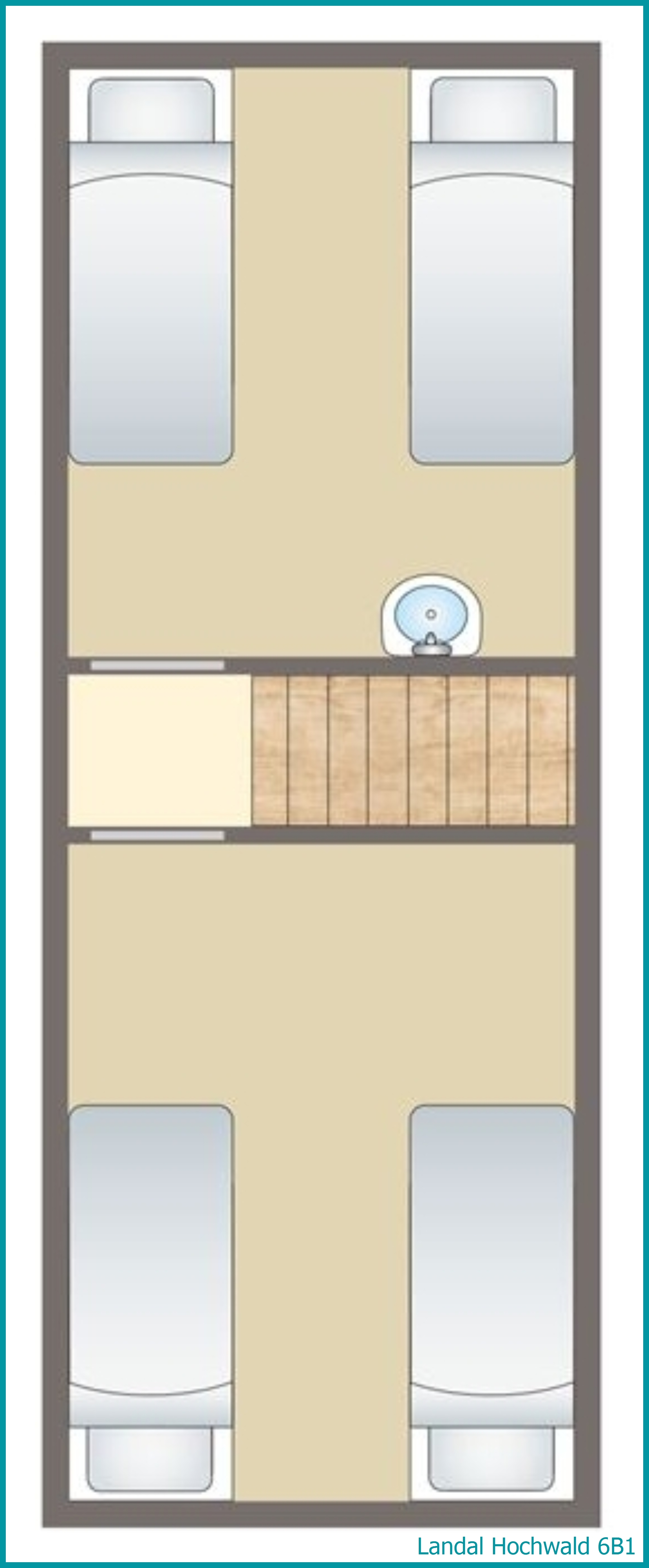 6-Personen-Ferienhaus 6B1 in Hochwald