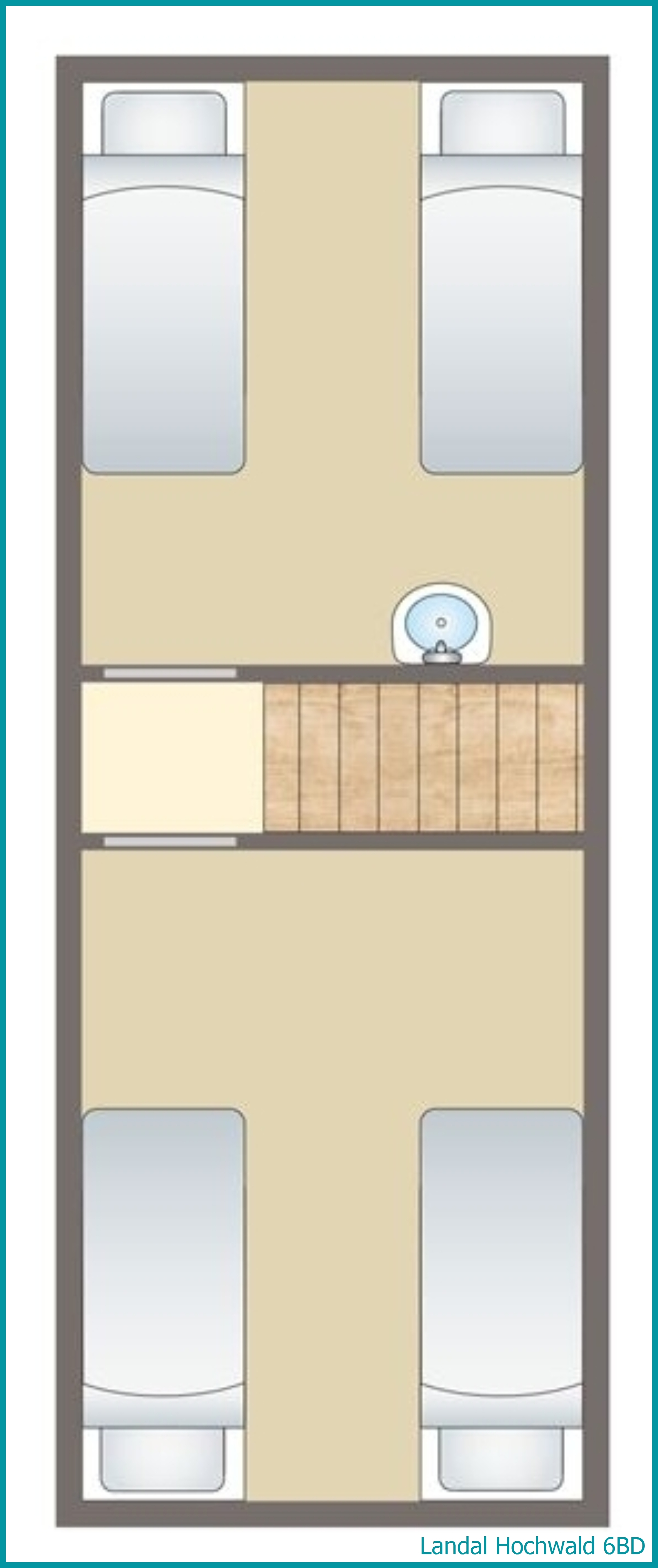 6-Personen-Hunde-Ferienhaus 6BD in Hochwald