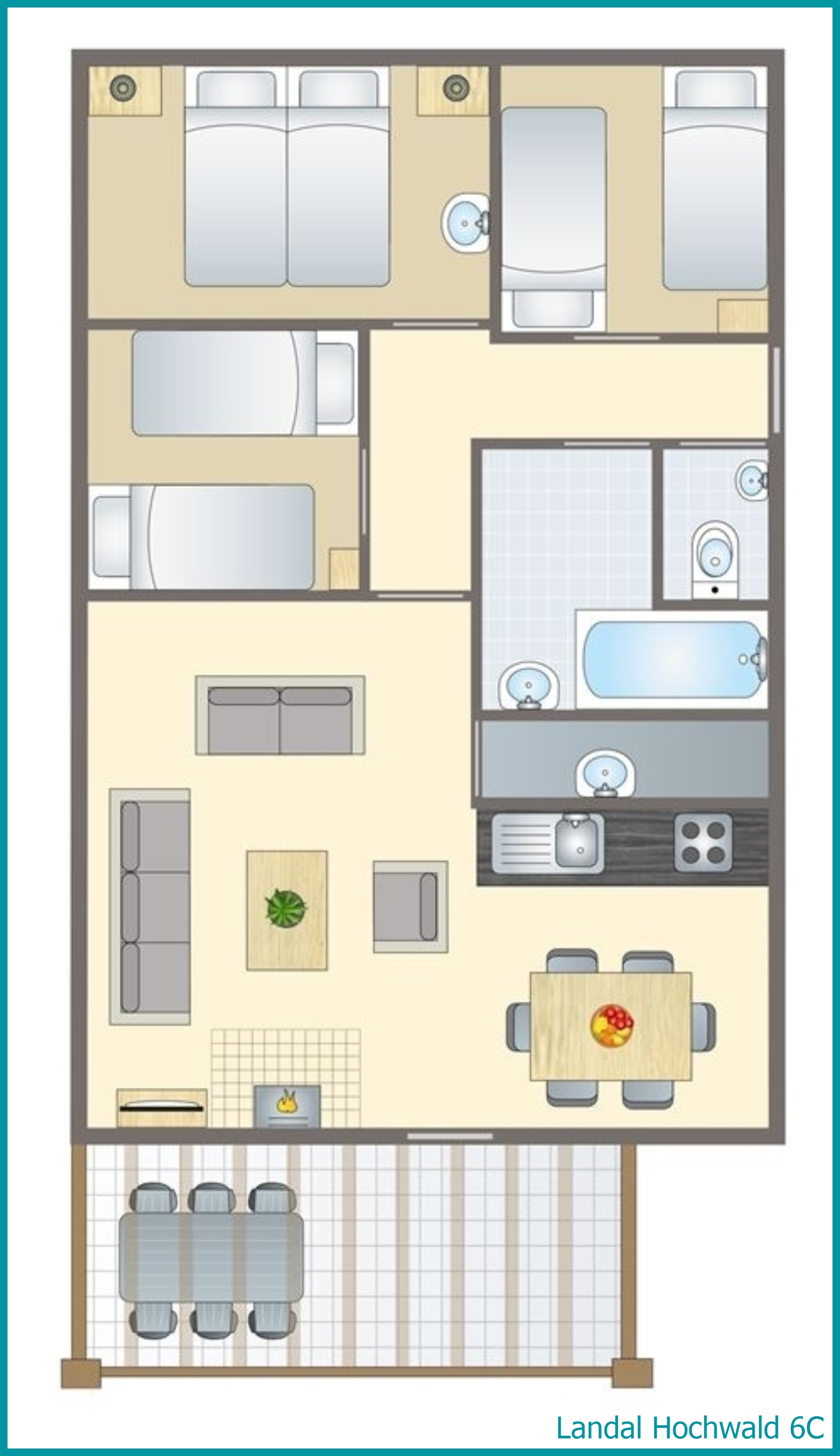 6-Personen-Ferienhaus 6C in Hochwald
