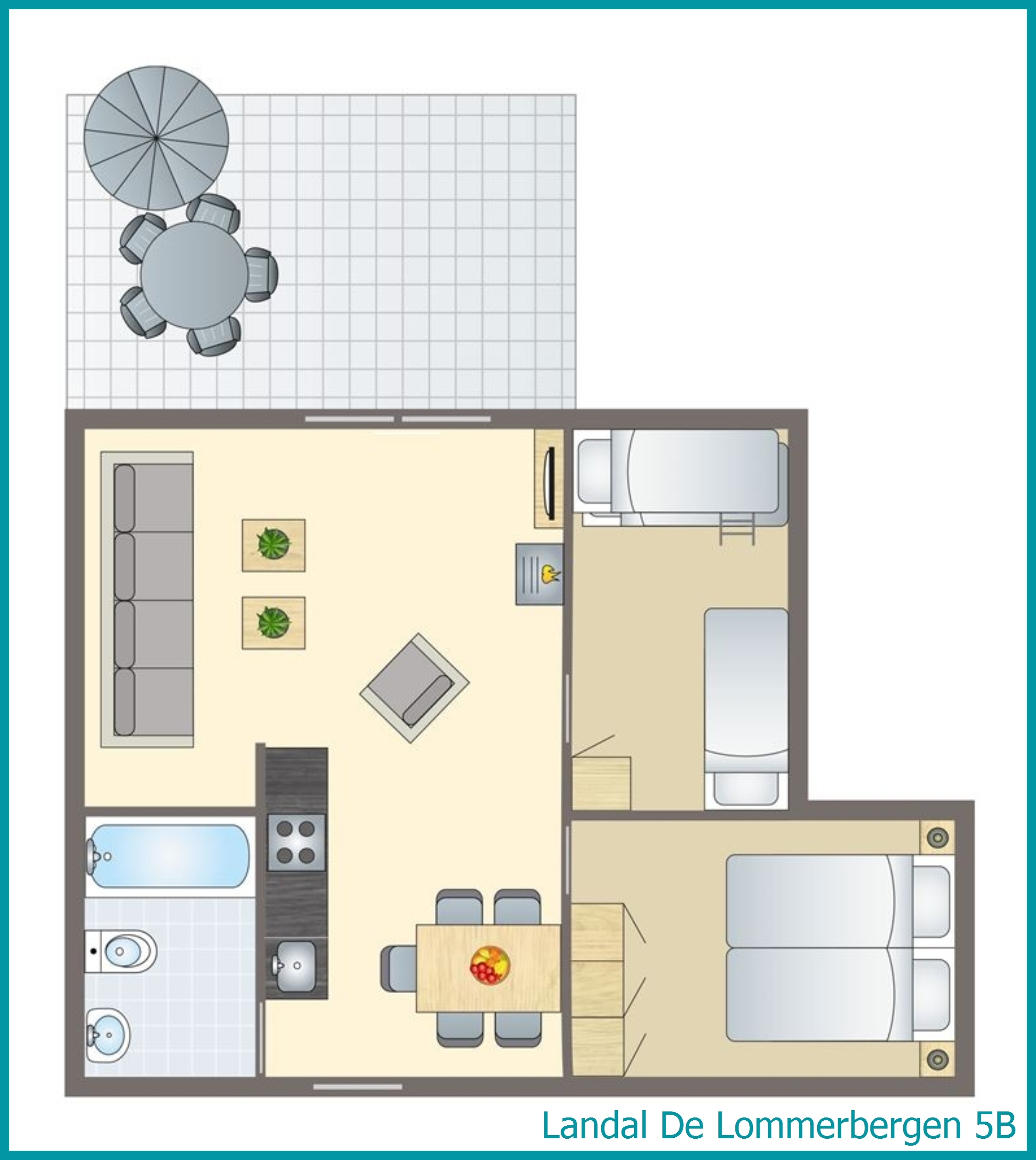 5-Personen-Ferienhaus 5B in De Lommerbergen