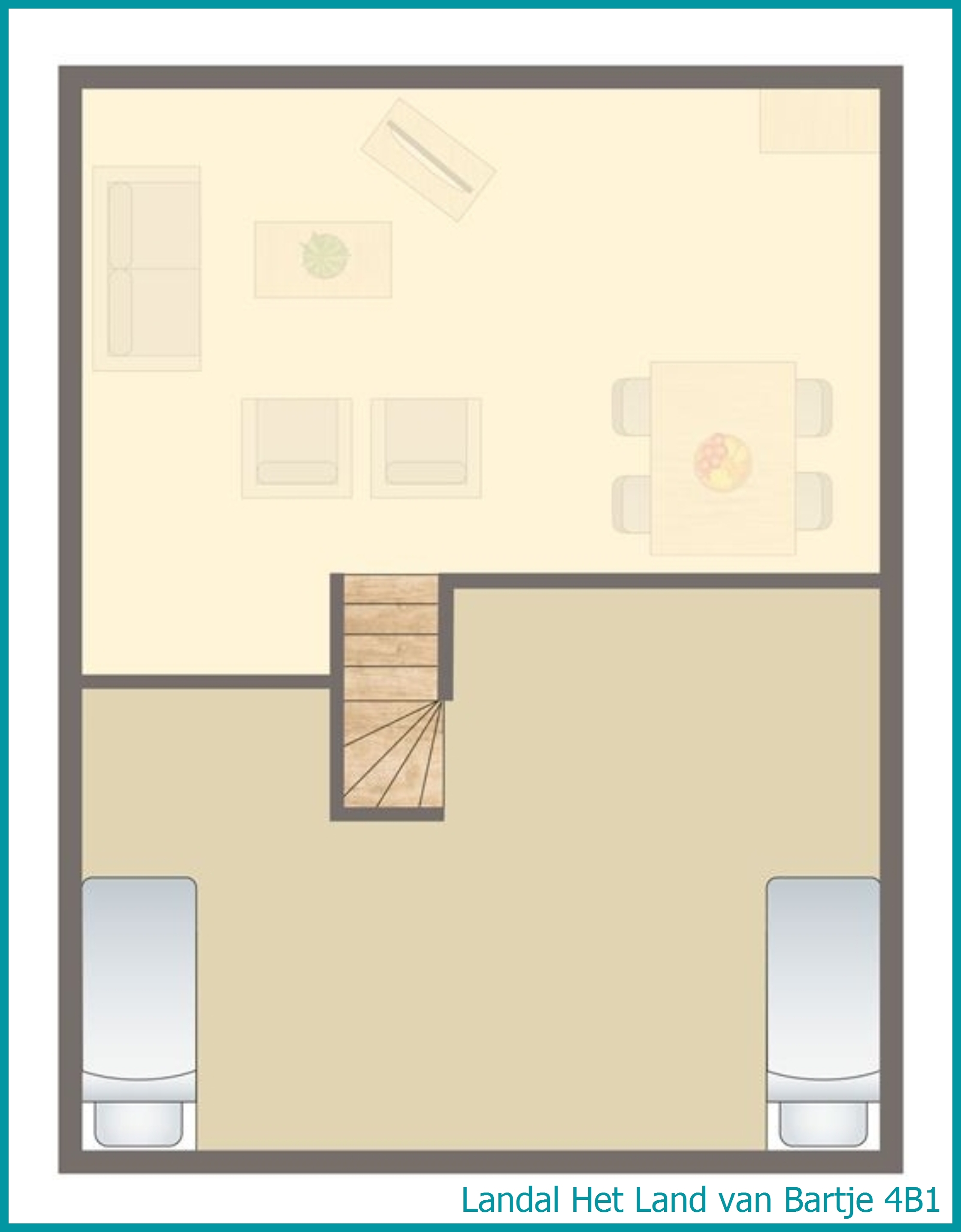 4-Personen-Ferienhaus 4B1 in Het Land van Bartje