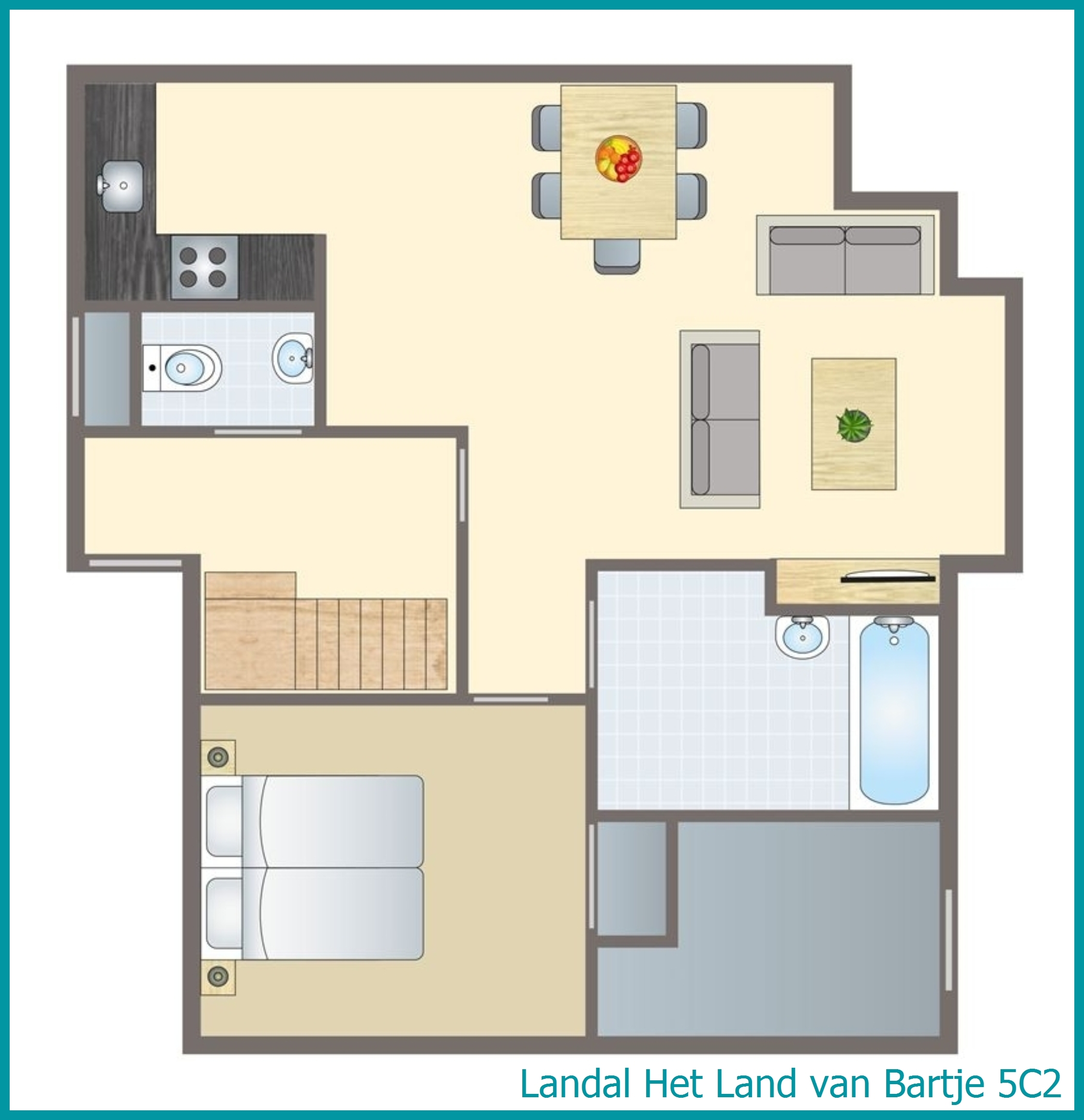 5-Personen-Landhaus 5C2 in Het Land van Bartje