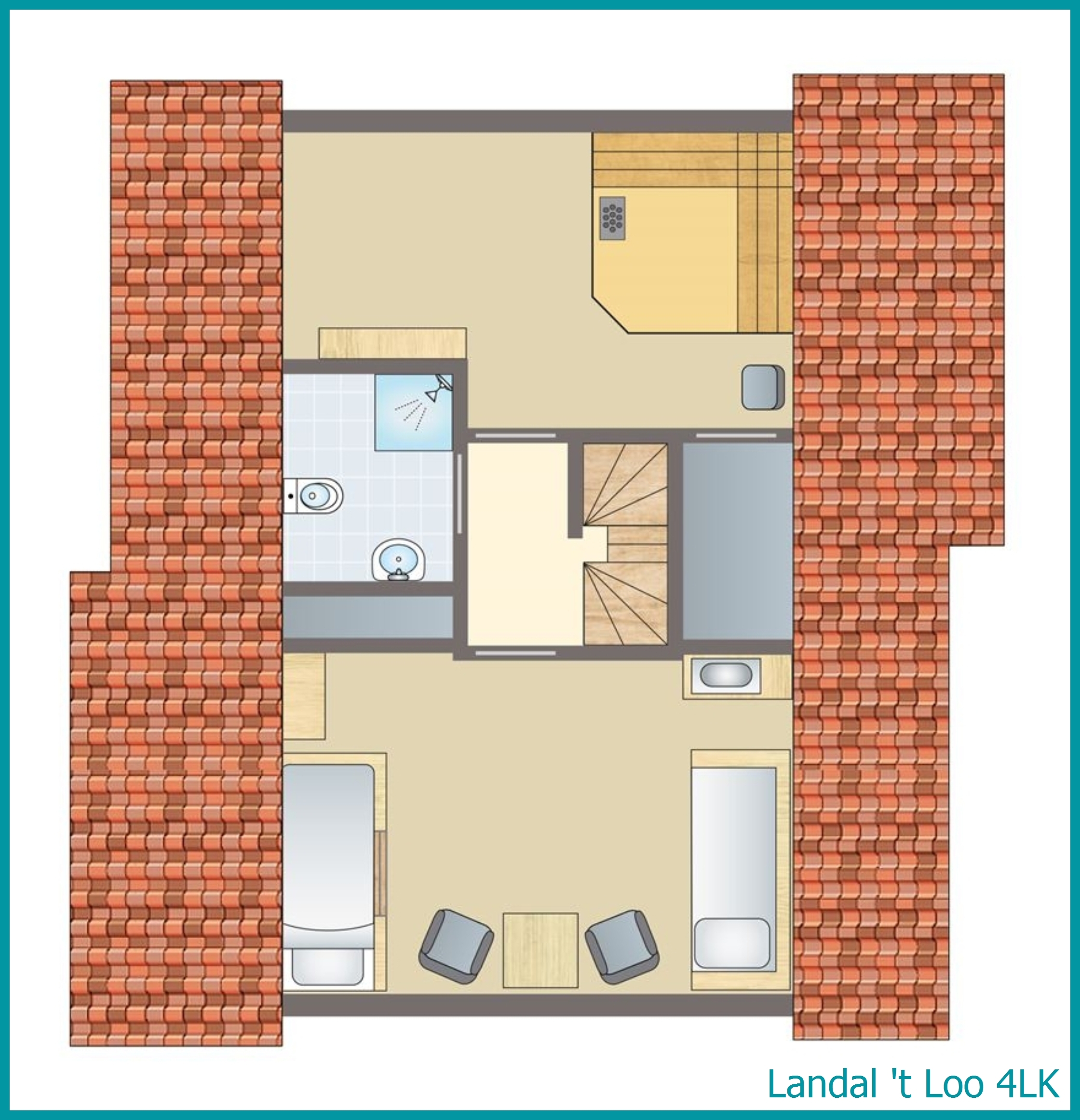 4-Personen-Kinder-Ferienhaus 4LK in 't Loo