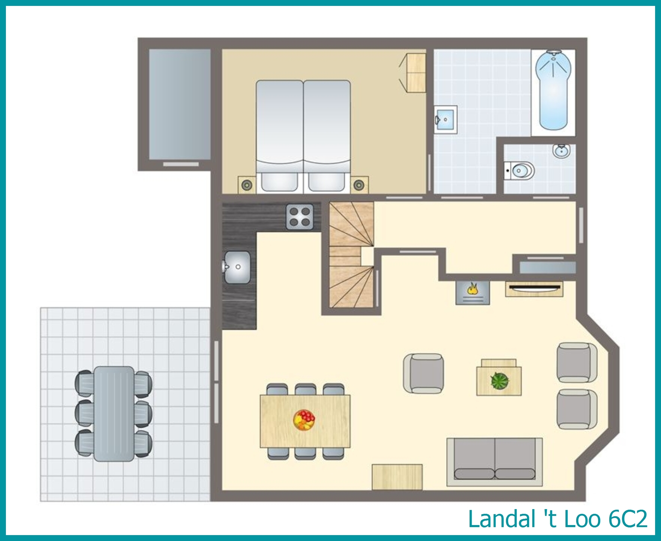 6-Personen-Ferienhaus 6C2 in 't Loo