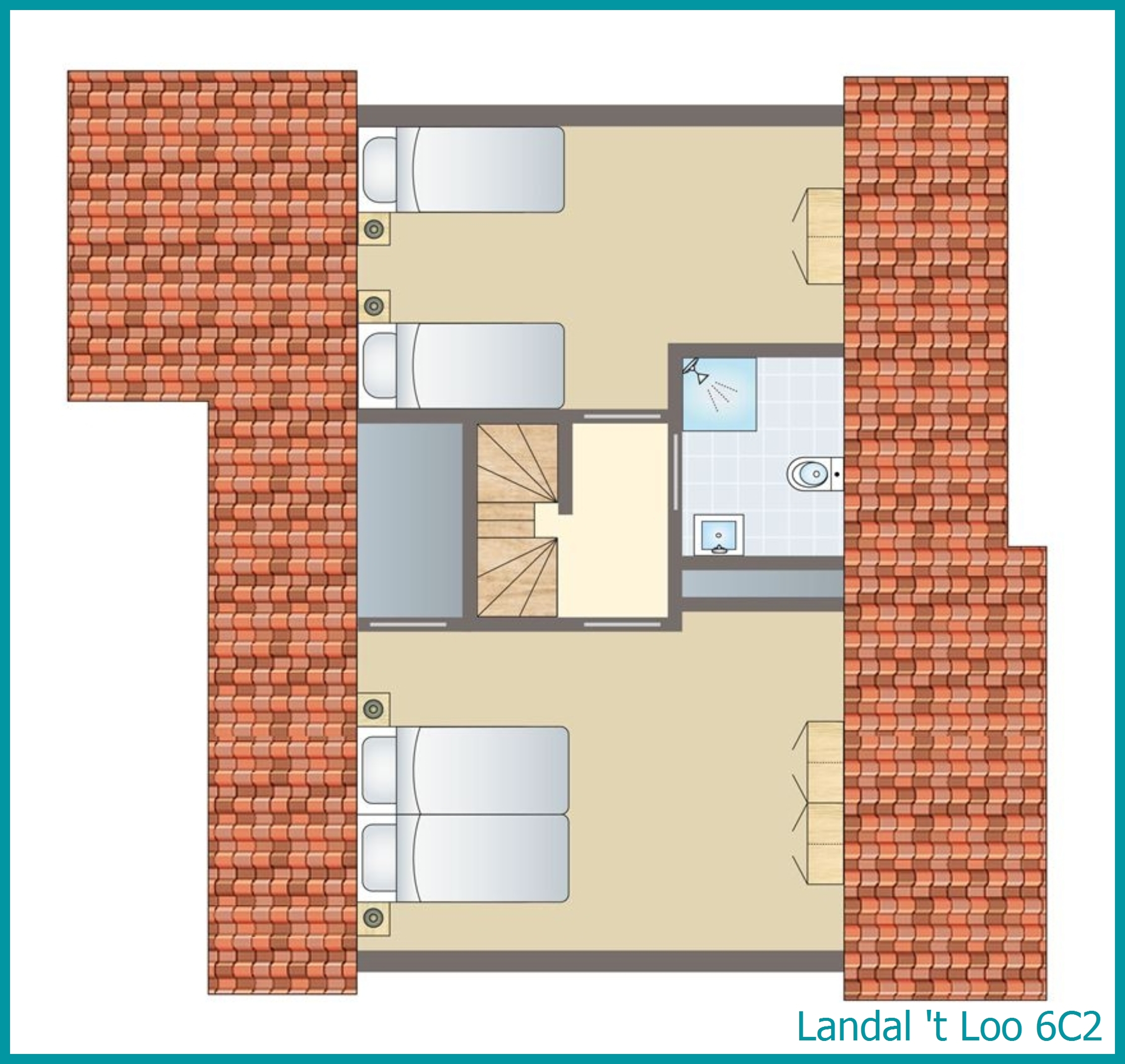 6-Personen-Ferienhaus 6C2 in 't Loo