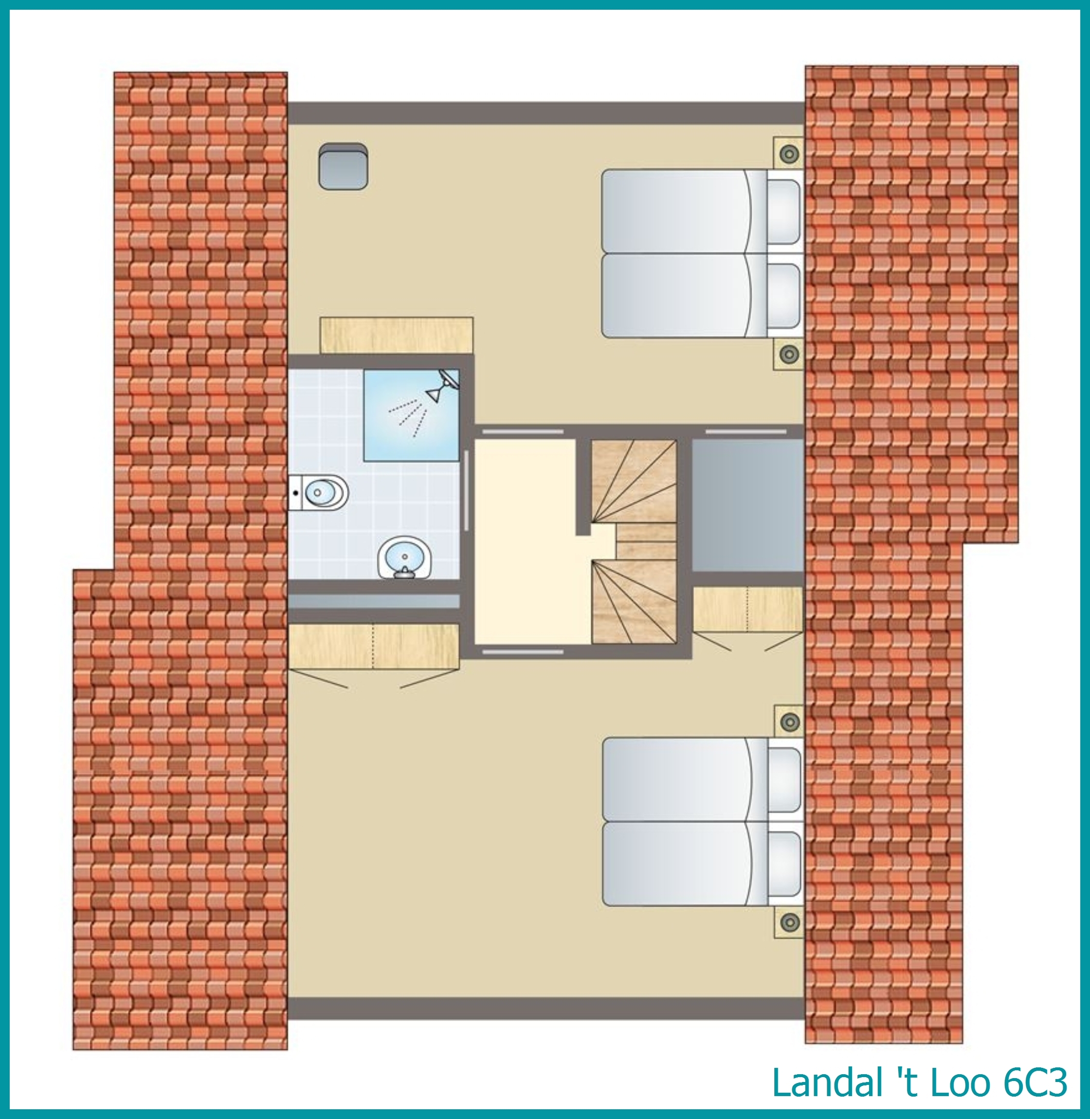6-Personen-Ferienhaus 6C3 in 't Loo