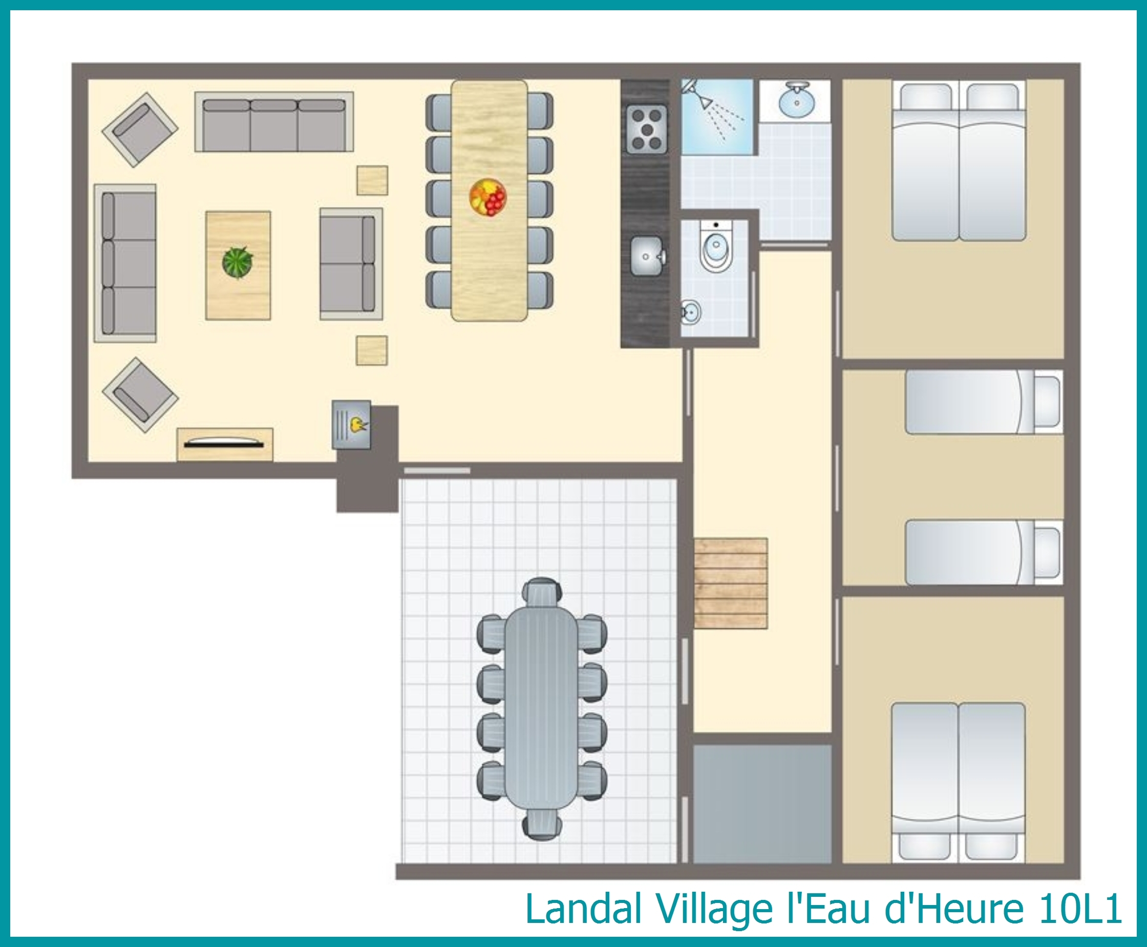 10-Personen-Ferienhaus 10L1 in Village l'Eau d'Heure
